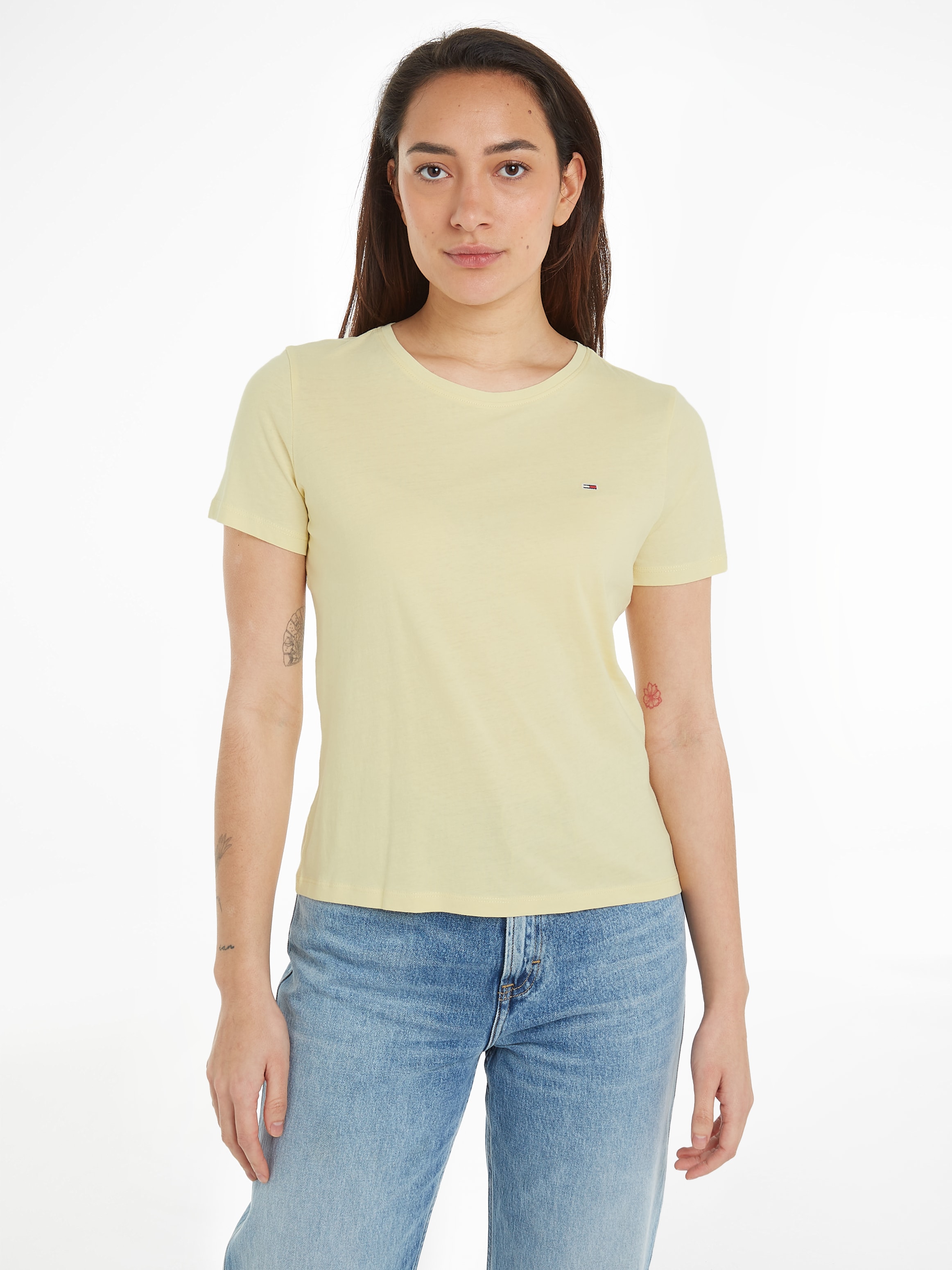 Tommy Jeans T-Shirt »Soft Jersey T Shirt«, aus weicher Jersey Qualität Rundhals Kurzarm