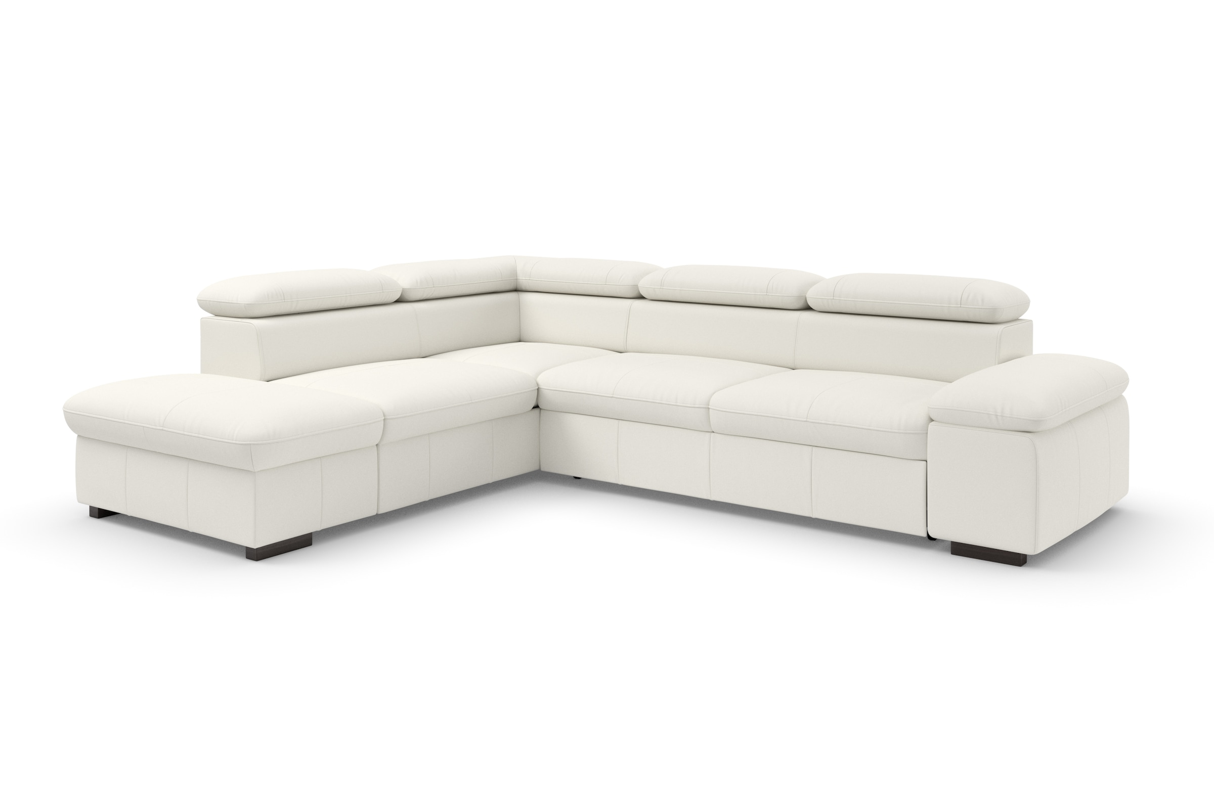 Home affaire Ecksofa »Alberto L-Form«, mit Kopfteilverstellung, wahlweise mit Bettfunktion