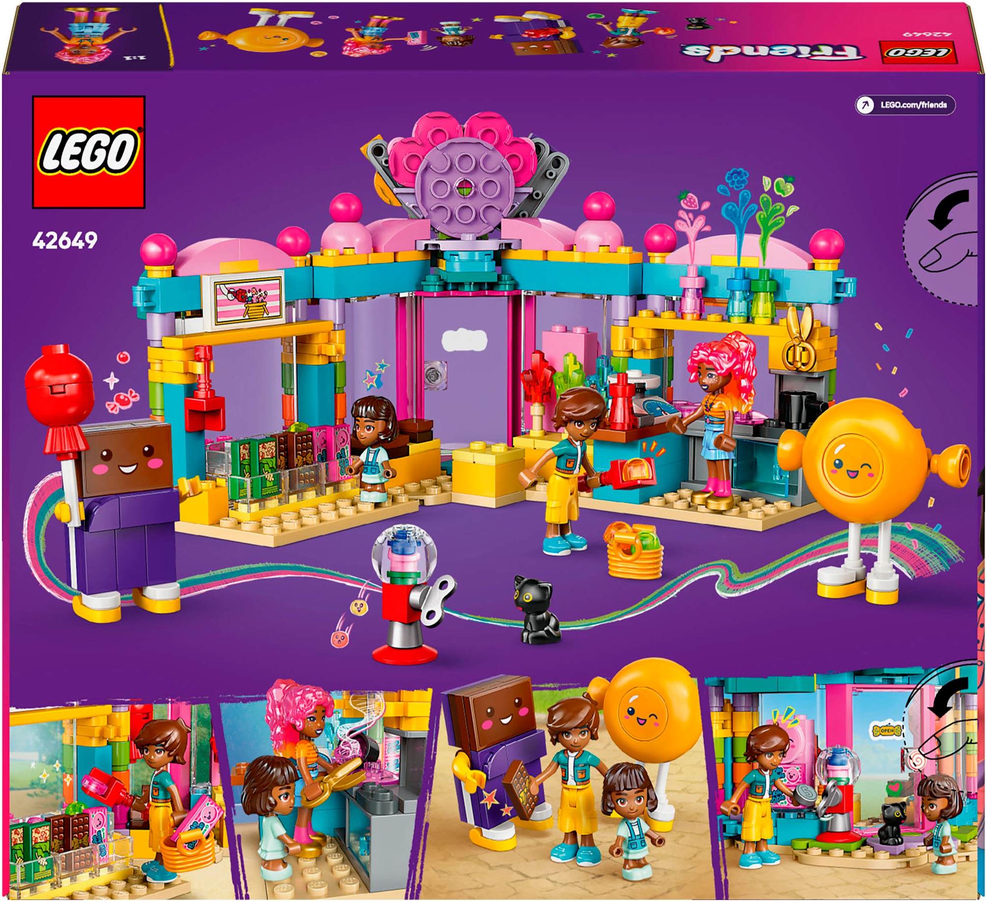 LEGO® Konstruktionsspielsteine »Heartlake City Süsswarenladen (42649), LEGO Friends« Made in Europe