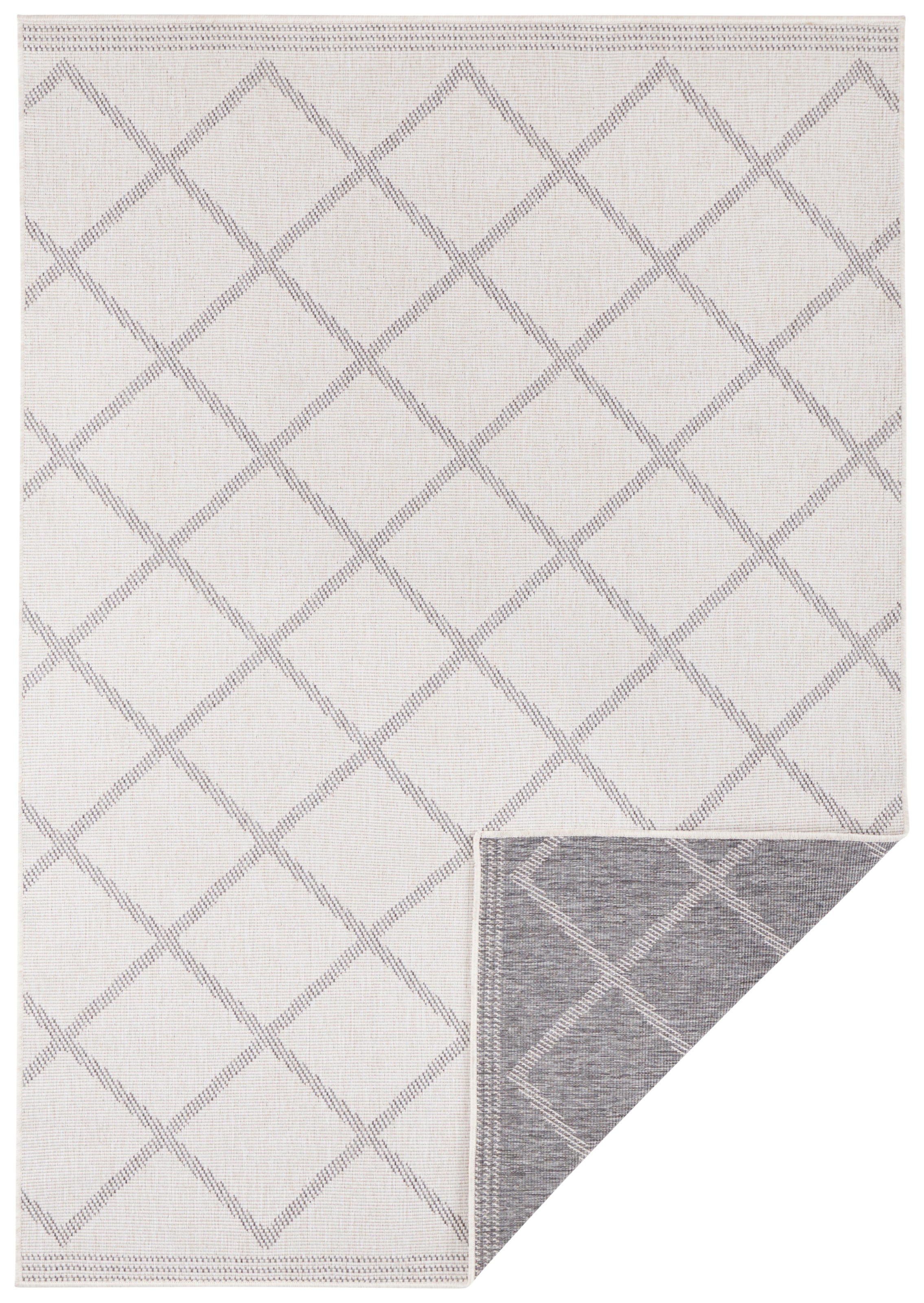 NORTHRUGS Teppich »Corsica Wendeteppich«, rechteckig, 5 mm Höhe, In-& Outdoor, Wetterfest, Balkon, Läufer, Wohnzimmer, Wasserfest