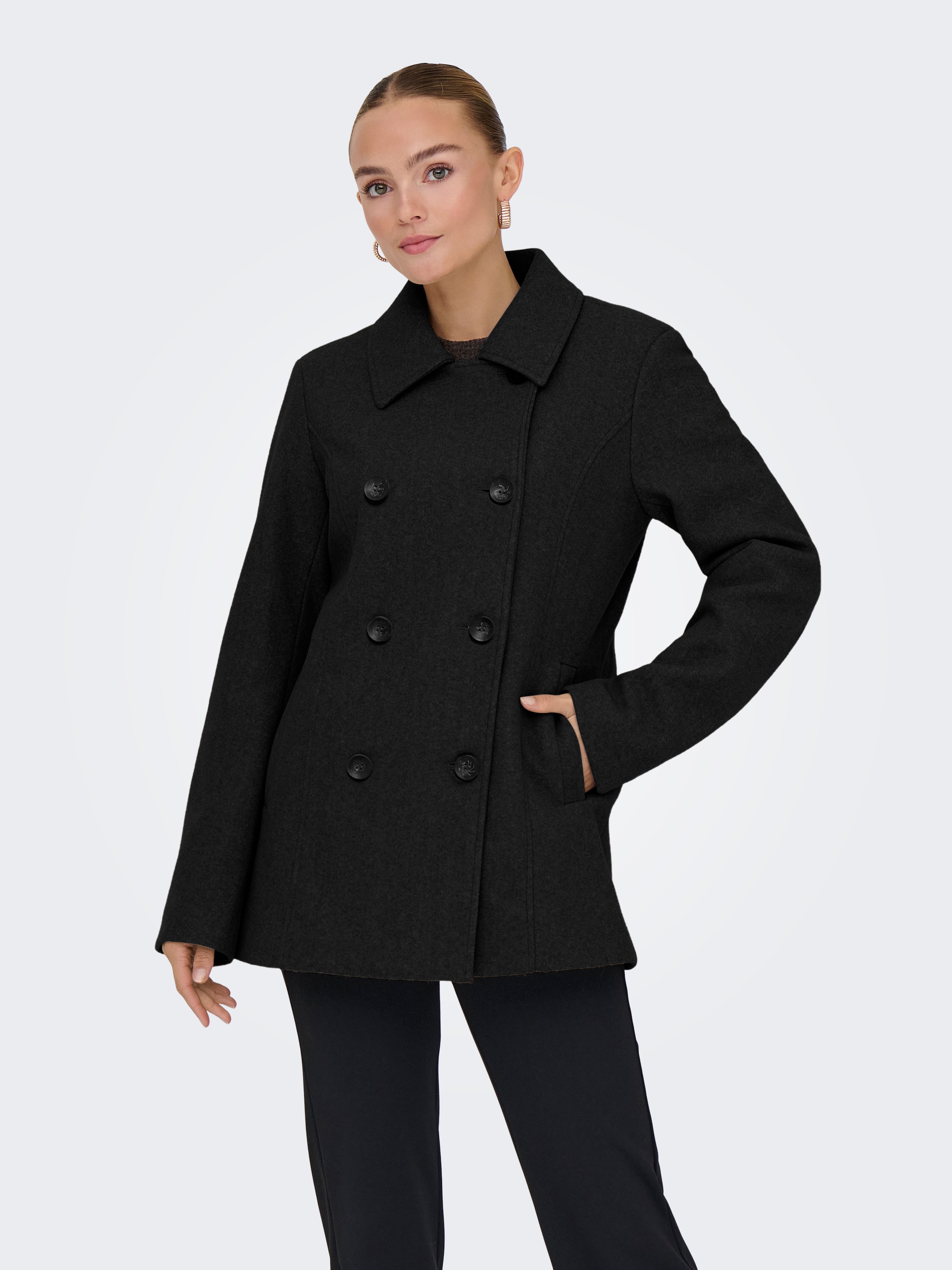 Image of ONLY Kurzmantel "ONLBLAKE PEACOAT CC OTW" Kunstfaser