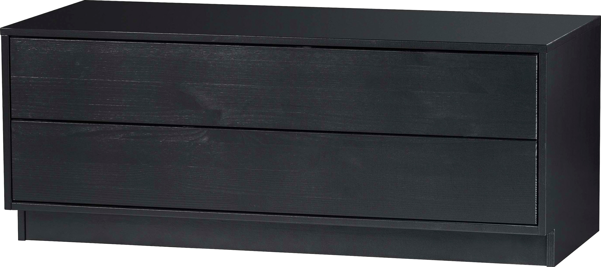 Image of WOOOD Lowboard "Finca FSC-Kiefernholz lackiert mit Druckmechanismus" H 40 x B 100 x D 40 cm, schwebende Optik, Tragkraft 10 kg pro Auszug