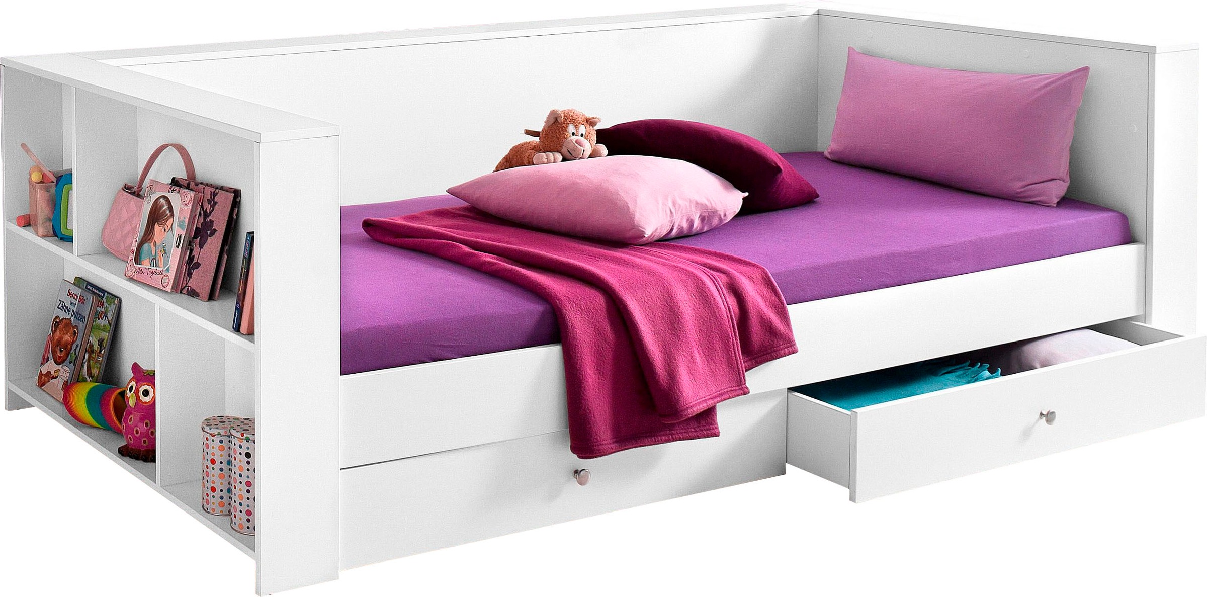Image of Home affaire Stauraumbett »MONE«, Jugendbett, Daybett mit viel Stauraum bei Ackermann Versand Schweiz