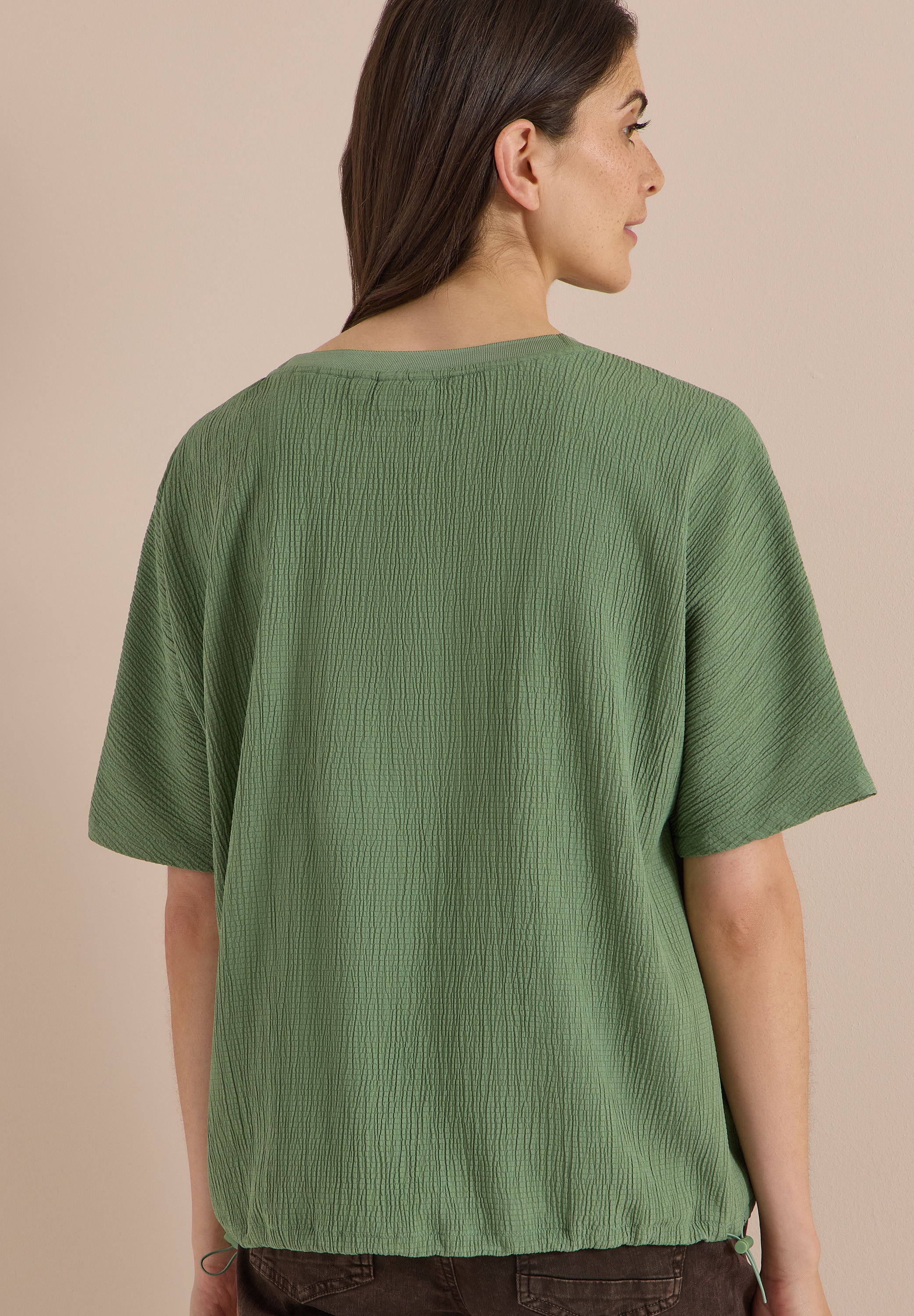 Cecil Top chemisier Blouse d'été, qualité structurée, viscose