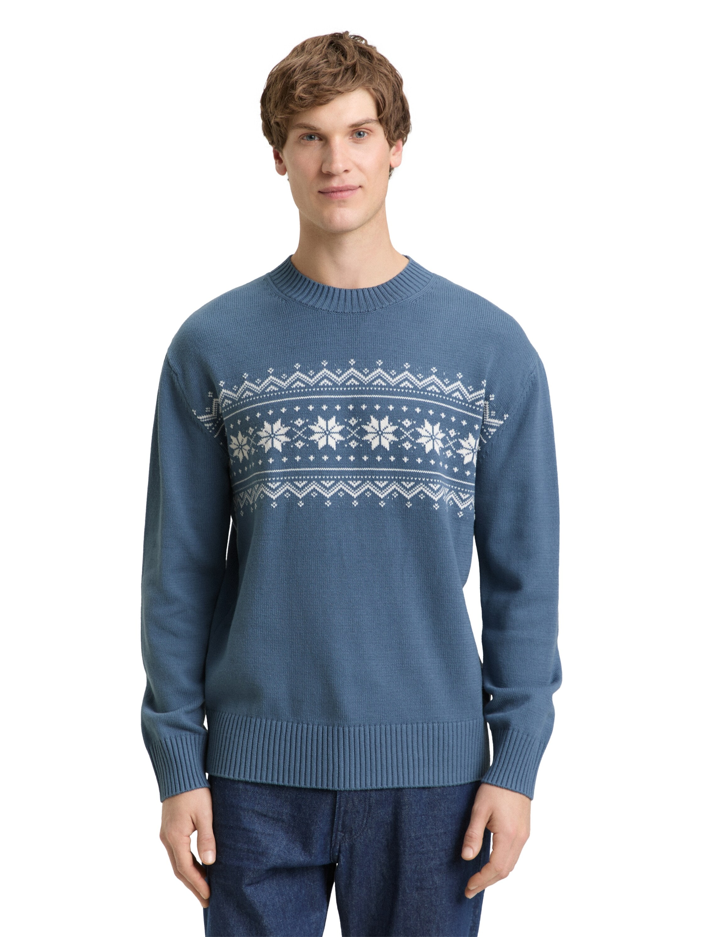 Image of TOM TAILOR Denim Strickpullover mit Norweger-Muster