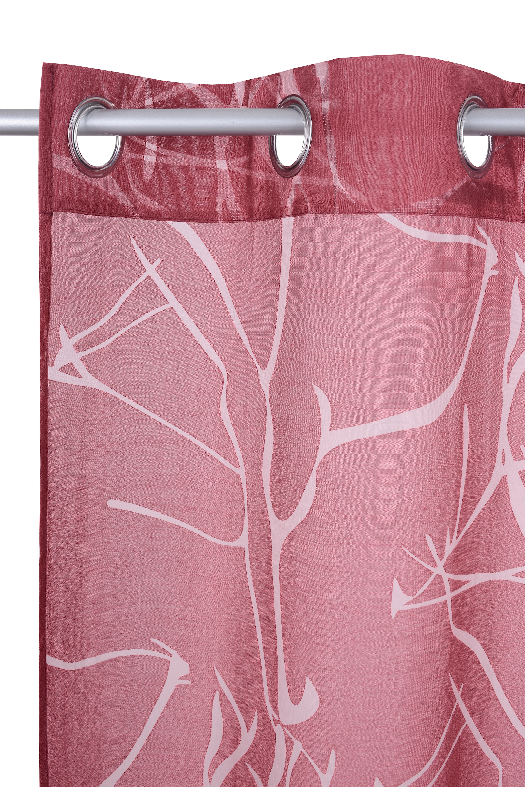 my home Rideau »Anna« Oeillets 1 cuis tlg. Bestseller, Äste-Motiv, Viskose, Polyester