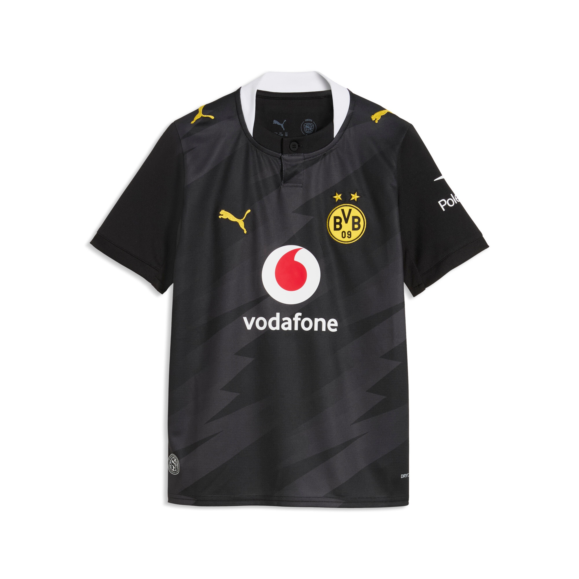 PUMA Maillot de foot »BVB AWAY JERSEY REPLICA JR« pour adolescents, avec technologie DryCELL, respirant