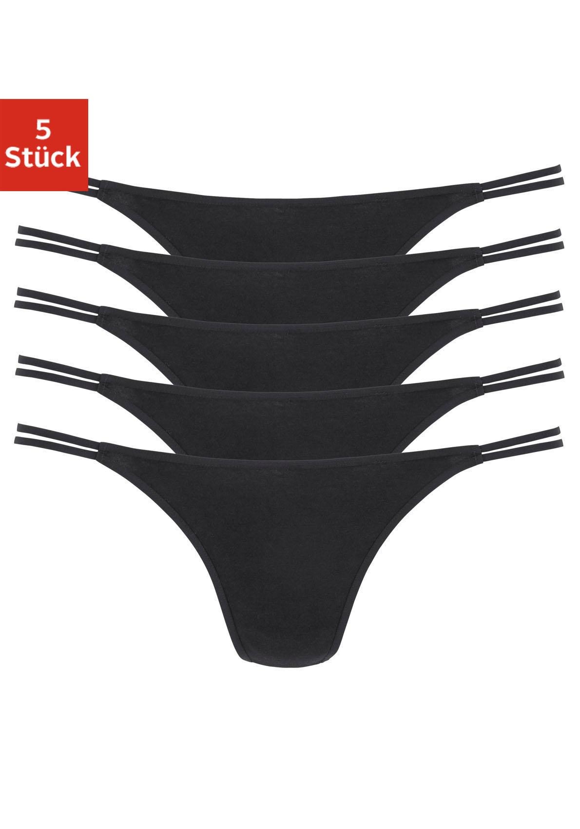 ♕ Vivance String, (Packung, 5 St.), aus elastischer Baumwolle  versandkostenfrei kaufen