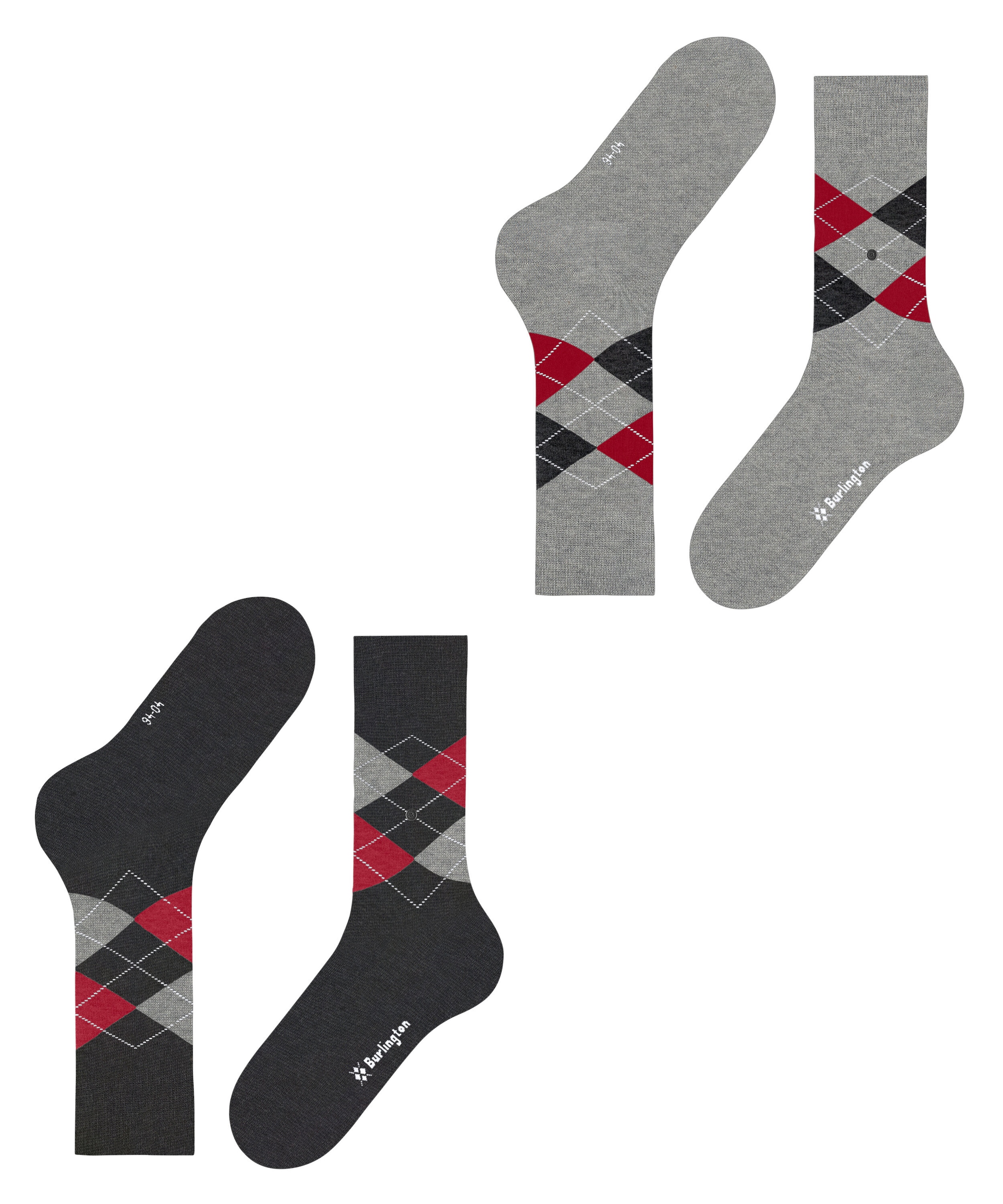 Burlington Chaussettes »Everyday Argyle 2er-Pack« 2er Pack,  atmungsaktiv