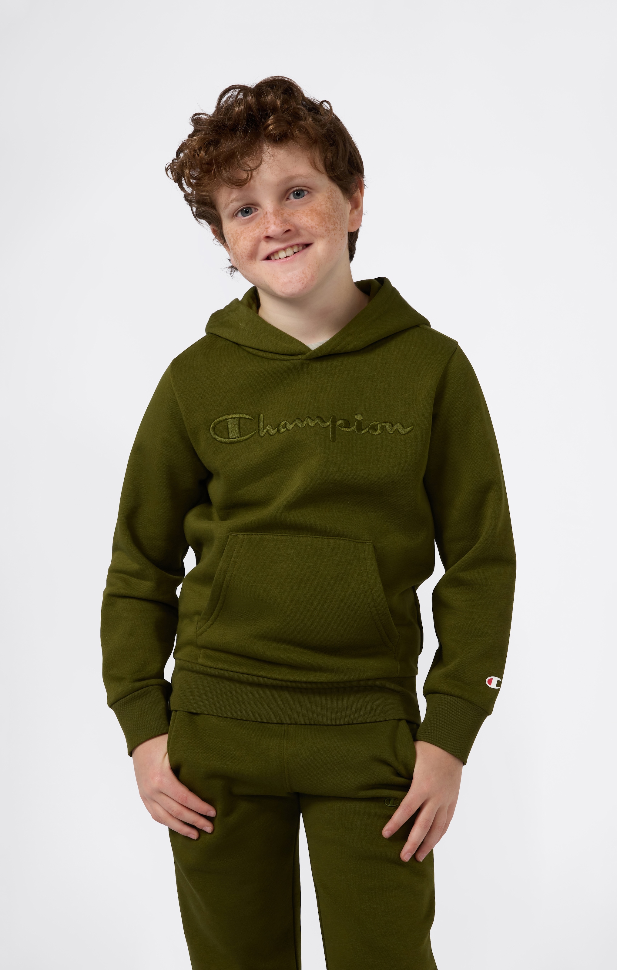 Image of Champion Kapuzensweatshirt "ICONS TONAL Hoodie Large Logo", aus Baumwolle und Polyester, in den Grössen S bis XXL