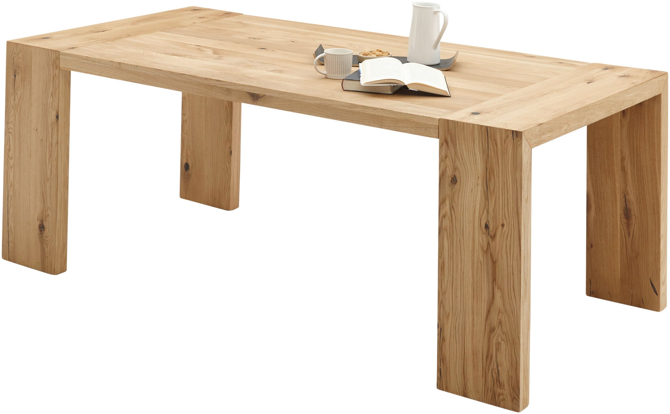 Image of Stolkom Esstisch "Anno Esszimmertisch Eiche Massivholz geölt, FSC, BxHxT 200x76x100 cm" Eiche Massivholz geölt, FSC-Zertifiziert, Flächenbelastung bis 90 kg