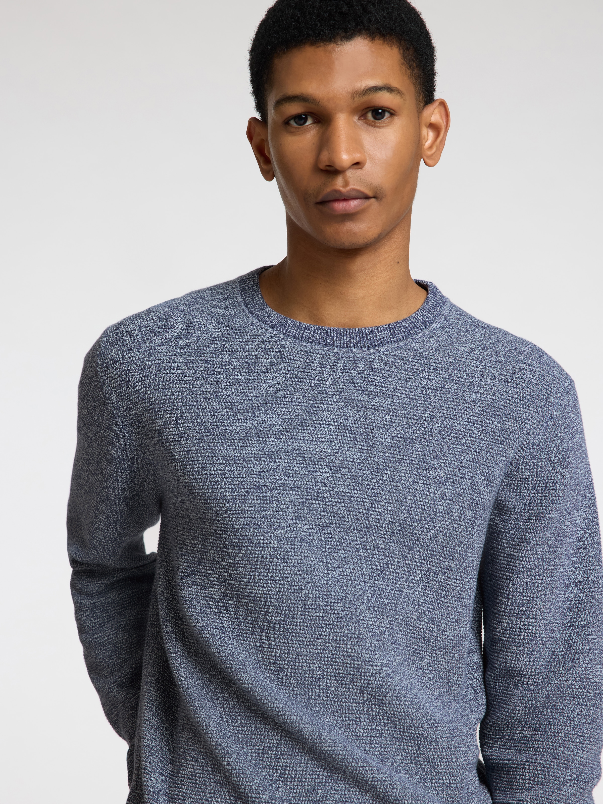 SELECTED HOMME Strickpullover »SLHROSS LS KNIT STRUCTURE CREW NECK NOOS«