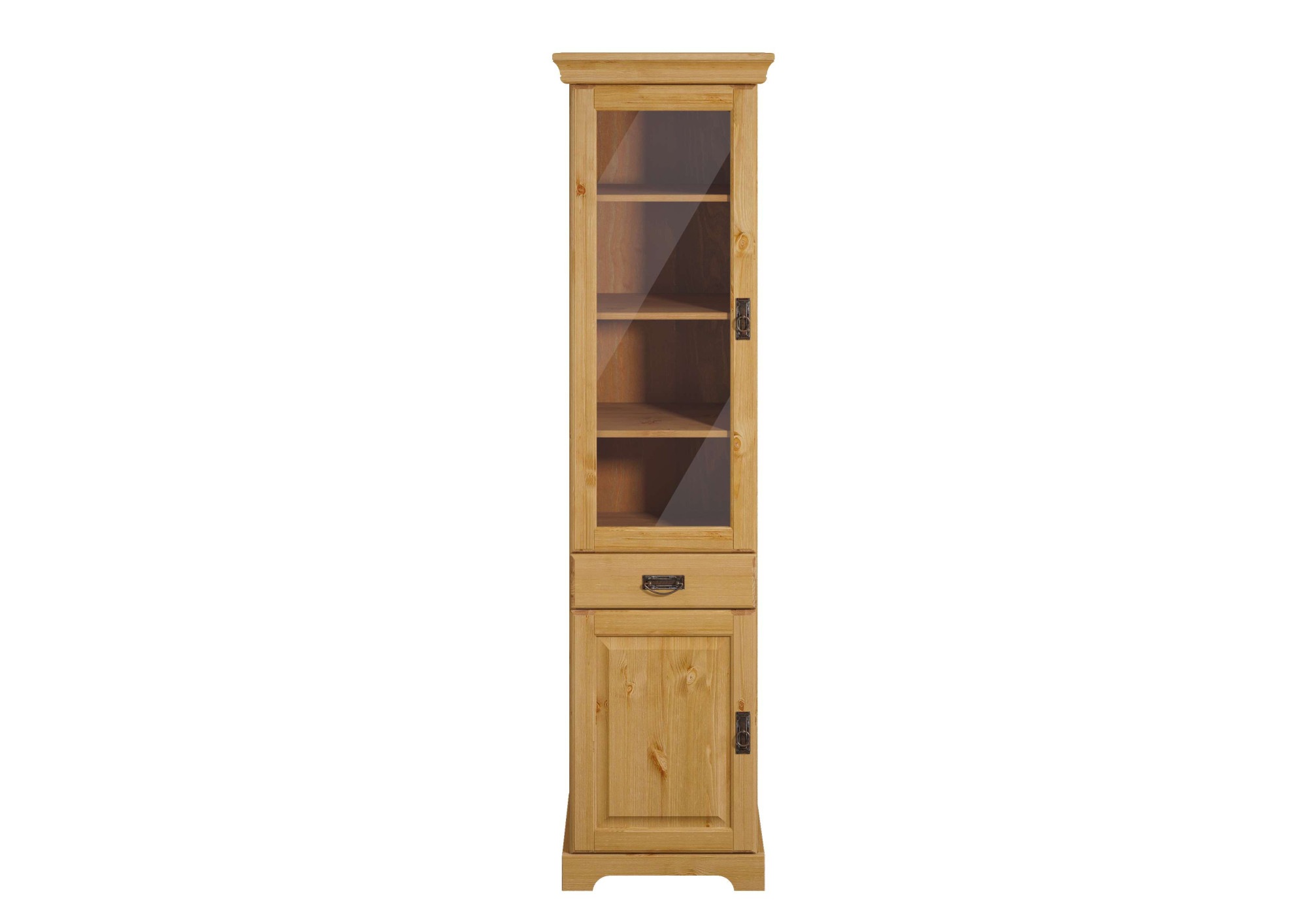 Image of GOODproduct Vitrine "Rügen" zertifiziertes Massivholz, Höhe 192 cm, im Landhausstil