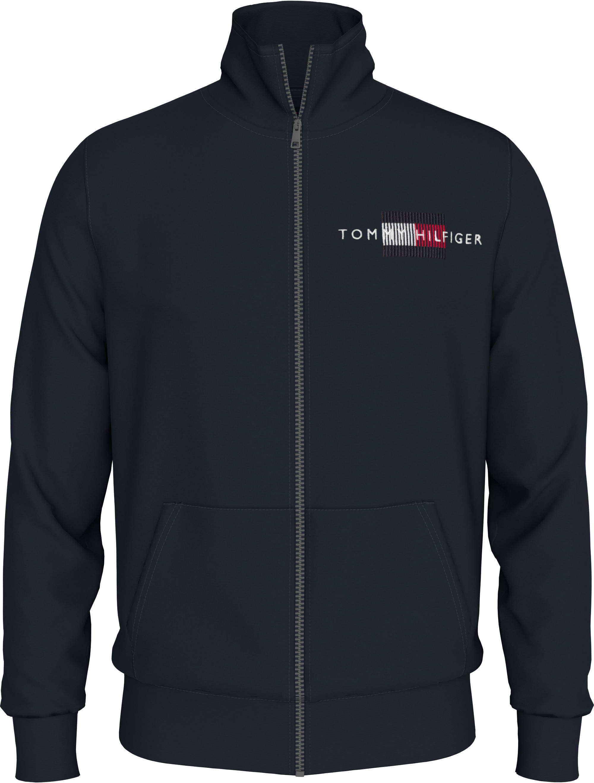 Sweatshirt »BT-HILFIGER FLAG EMBRO ZT-B«, in Grossen Grössen, mit Logo- und...