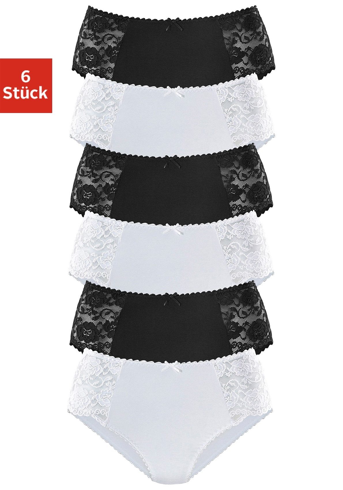 Image of petite fleur Hüftslip 6er-Pack, aus elastischer Baumwoll-Qualität