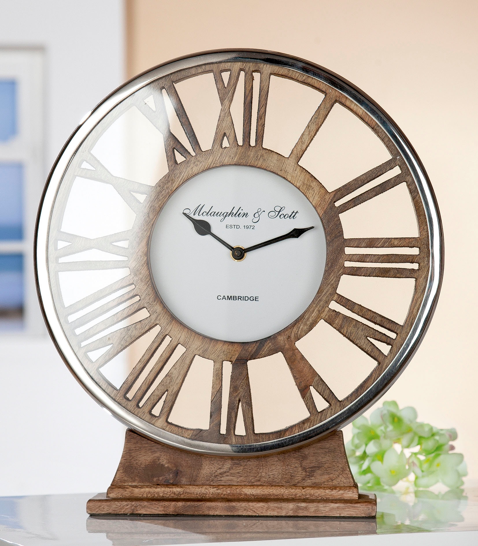 Image of GILDE Standuhr »Uhr Negro«, (1 St.), Höhe 34 cm, rund, römische Zahlen, Wohnzimmer bei Ackermann Versand Schweiz