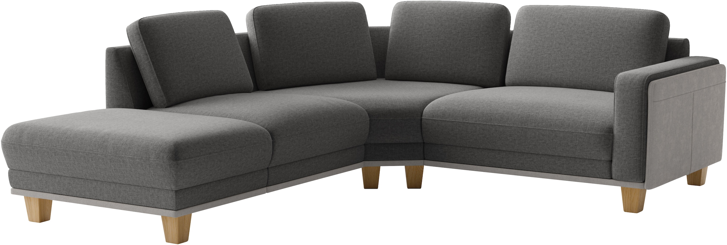 sit&more Ecksofa »Concept« Modernes Sofa in drei Fussfarben zur Auswahl