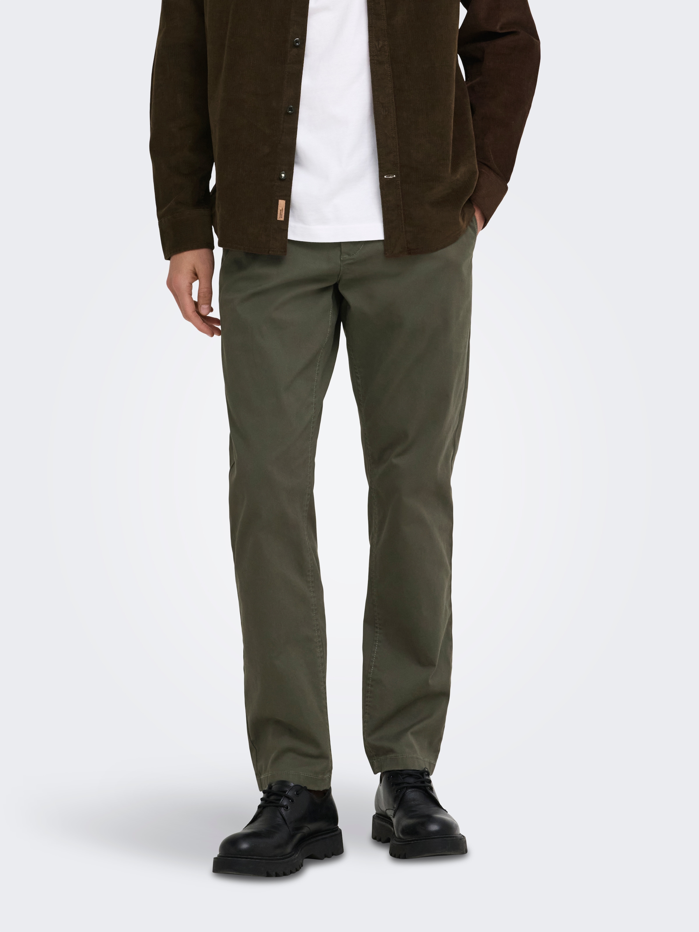 ONLY & SONS Chinos »ONSWEFT REG TWILL 0595 CHINO PANT NOOS«  Baumwollmischung, regular fit