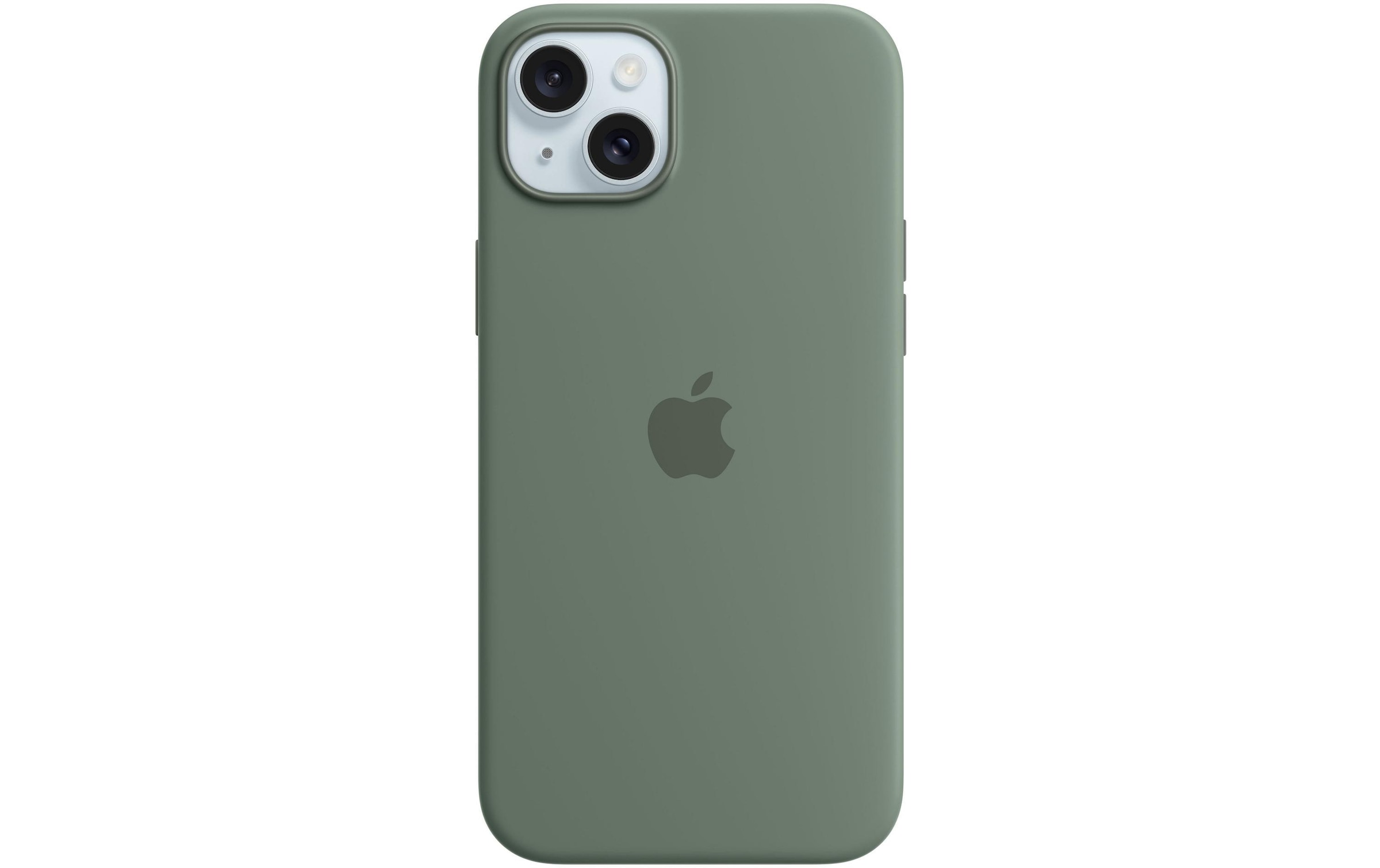 Apple Smartphone Silikon Case mit MagSafe, iPhone 15 Plus, Zypresse