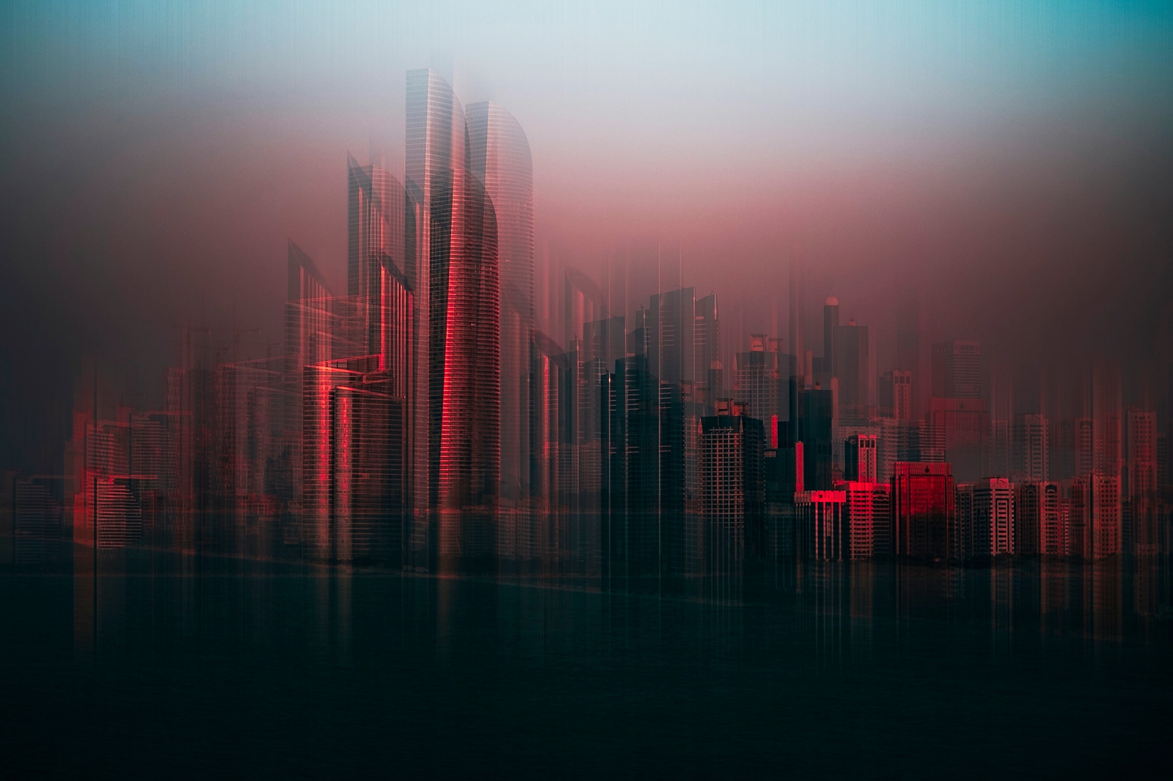 Image of Papermoon Fototapete "Photo-Art CARMINE CHIRIACO, ABU DHABI SKYLINE"