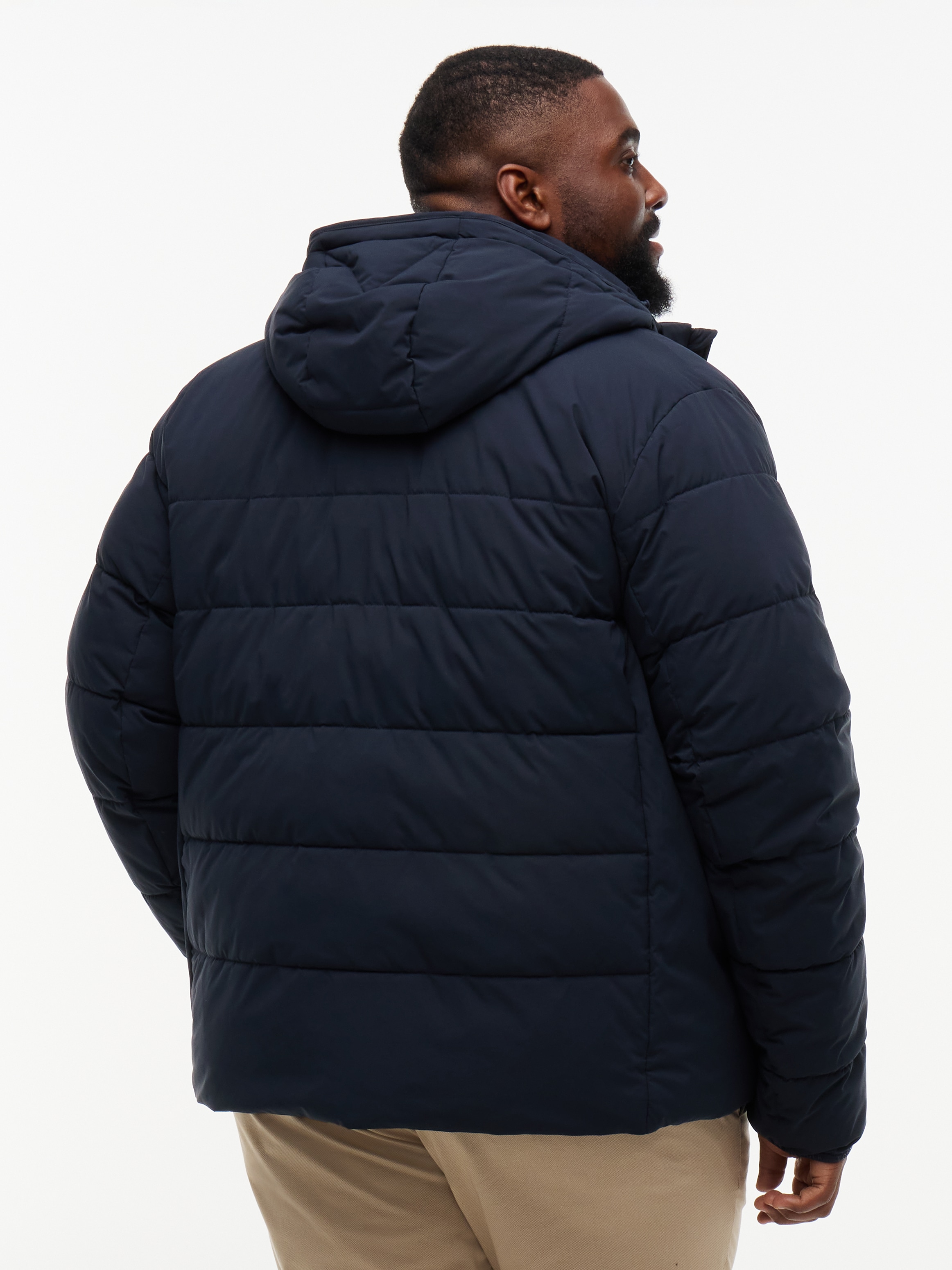Tommy Hilfiger Big & Tall Veste matelassée »BT-DETACH HOODED BRANDED« avec capuche grandes tailles, coupe normale