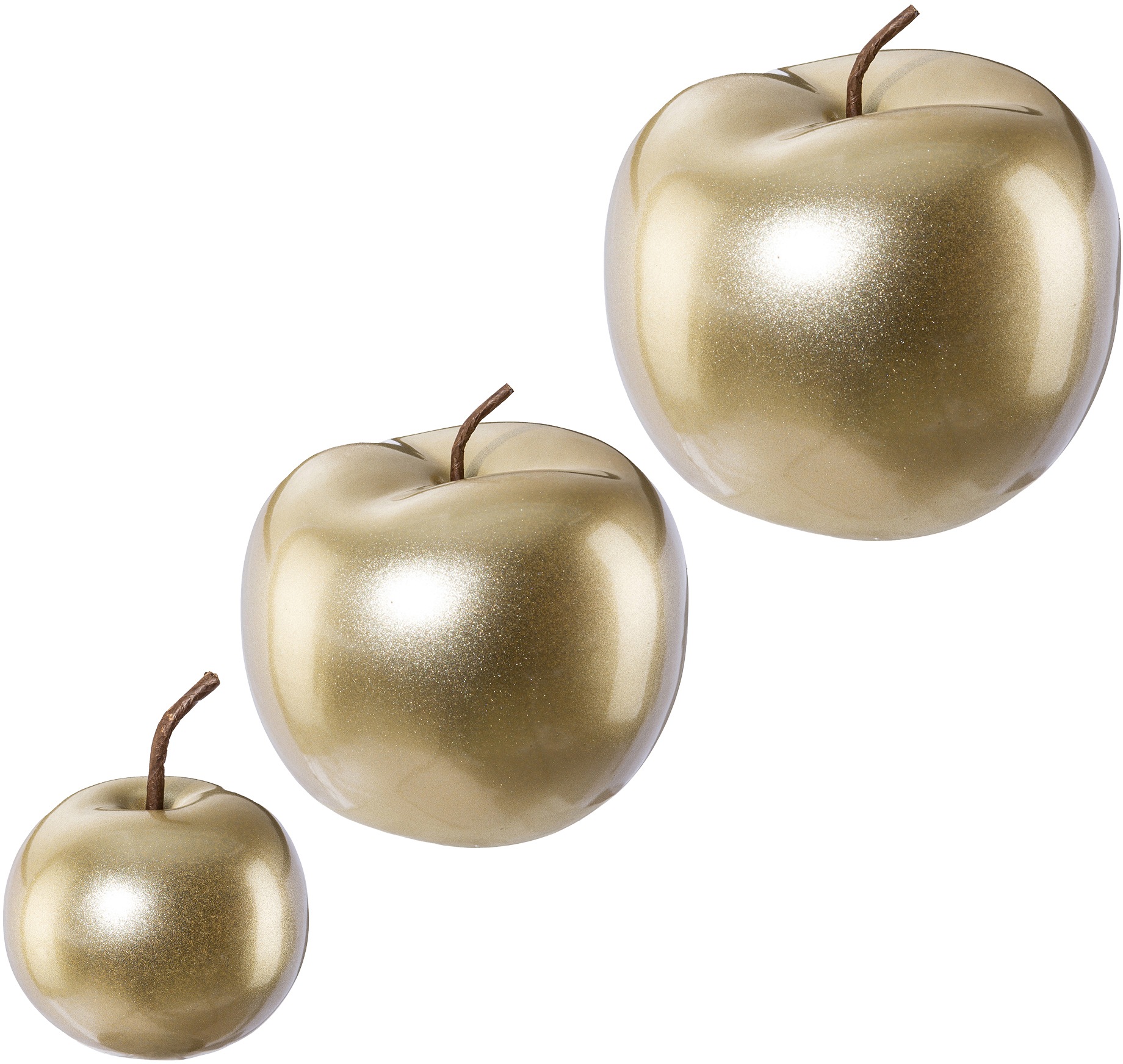 Image of Creativ home Dekokugel "Weihnachtsdeko" Apfel aus Keramik