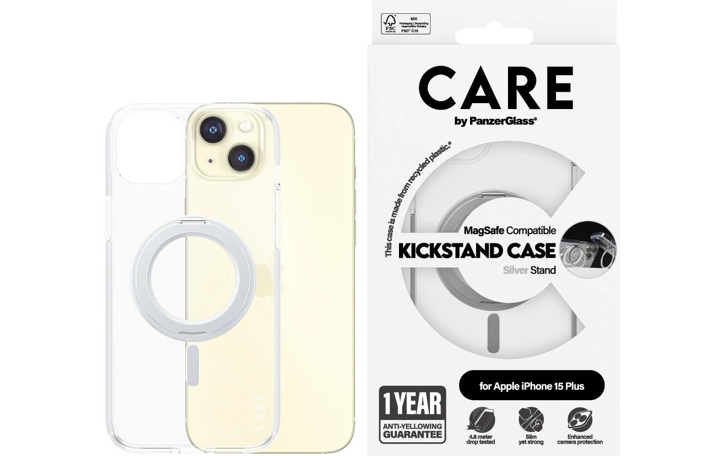  Couverture arrière »Feature Kickstand iPhone 15 Pro Max Silber« Apple iPhone 15 Pro Max
