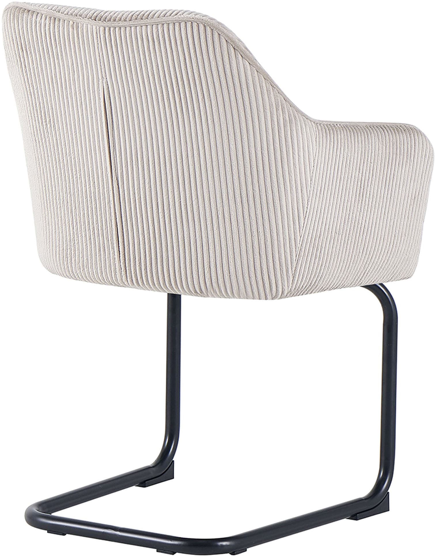 byLIVING Chaise cantilever »ELBA« (Ensemble) 2 cuisGrob-Cord, 110 kg, 180° drehbar Rückholfunktion, Schwingstuhlgestell
