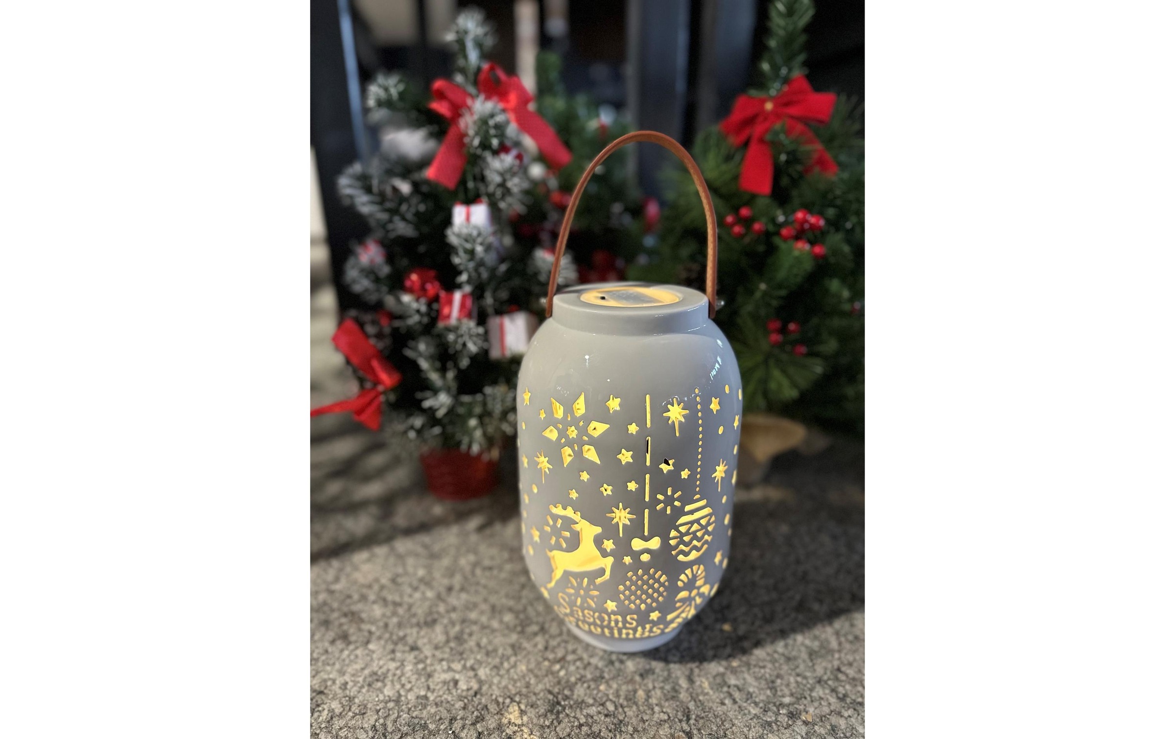   Lanterne »Dameco Xmas 28 cm Weiss«