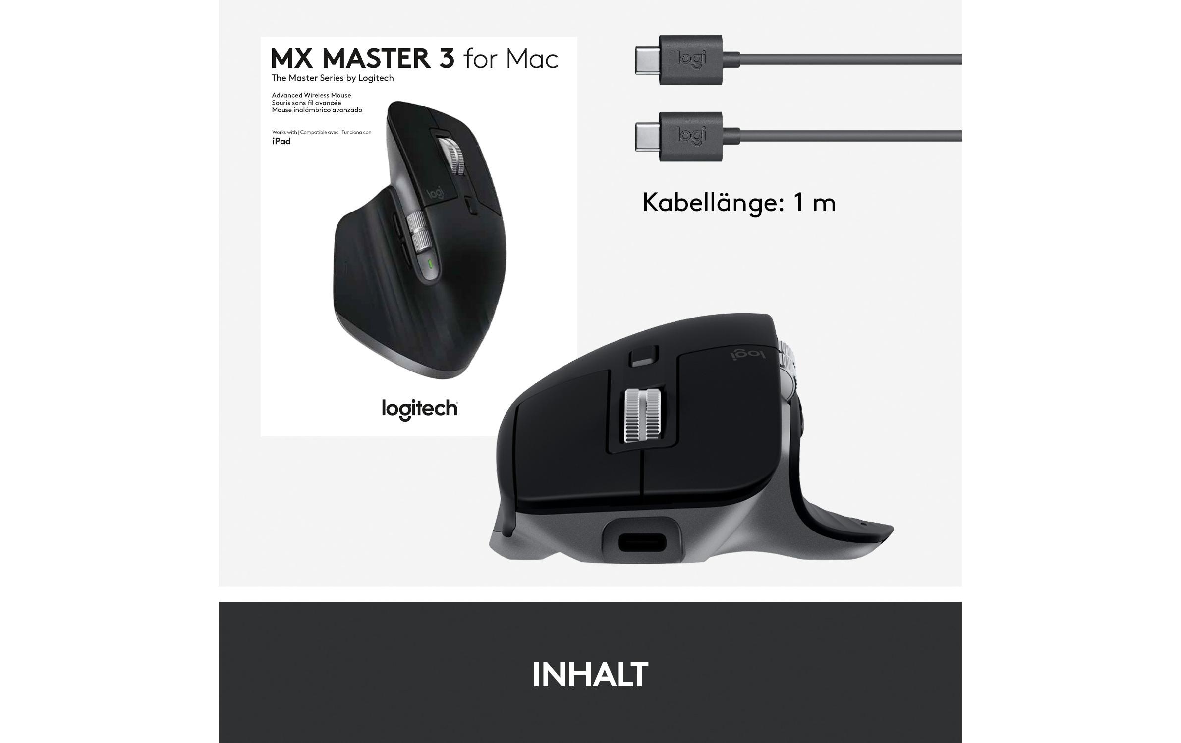 Logitech Maus »Logitech MX Master 3 for Mac«, kabellos