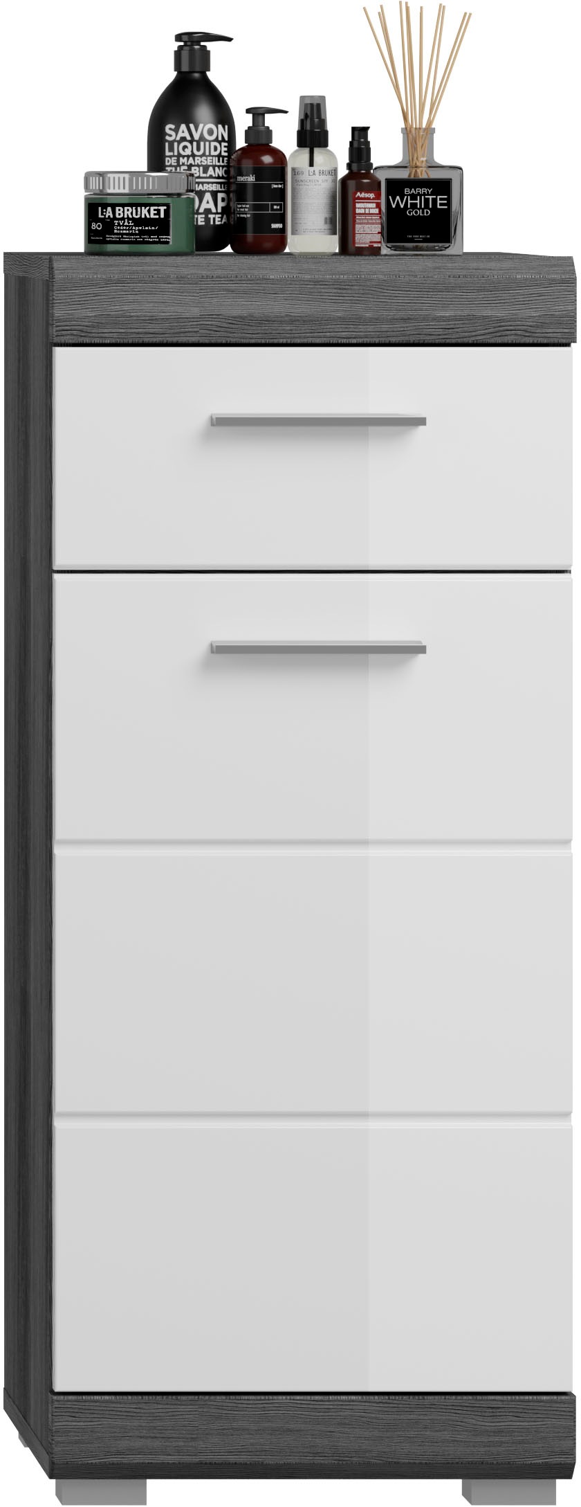 INOSIGN Badmöbel-Set »Siena«, (Set, 5 St.), Hochschrank, Spiegelschrank, WBU, Hängeschrank, Unterschrank