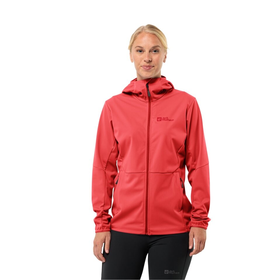 Jack Wolfskin Softshelljacke »FELDBERG HOODY W«, mit Kapuze, Kapuze: fest mit der Jacke verbunden