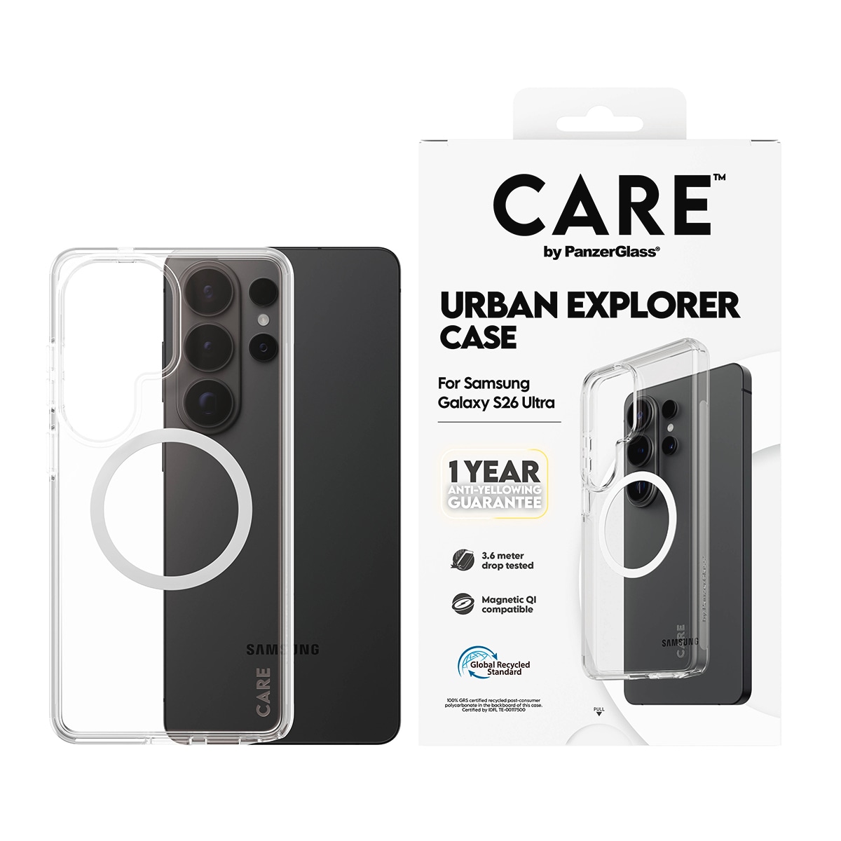 Image of CARE by PanzerGlass Handyhülle "Urban Explorer Case mit Qi für Samsung Galaxy S26 Ultra" Smartphones Backcover, Schutzhülle, Handyschutzhülle, Case, Schutzcase, stossfest