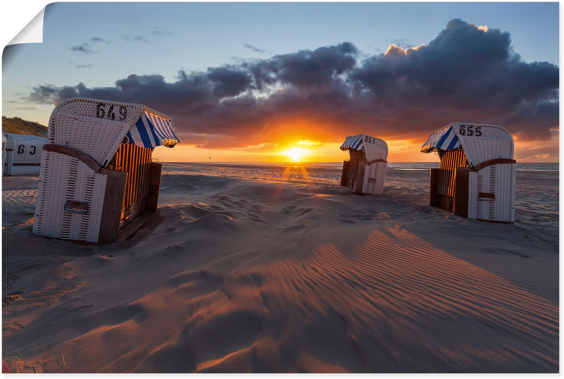 Image of Artland Wandbild »Am Ende eines Tages«, Strandbilder, (1 St.), in vielen Grössen & Produktarten - Alubild / Outdoorbild für den Aussenbereich, Leinwandbild, Poster, Wandaufkleber / Wandtattoo auch für Badezimmer geeignet bei Ackermann Versand Schweiz