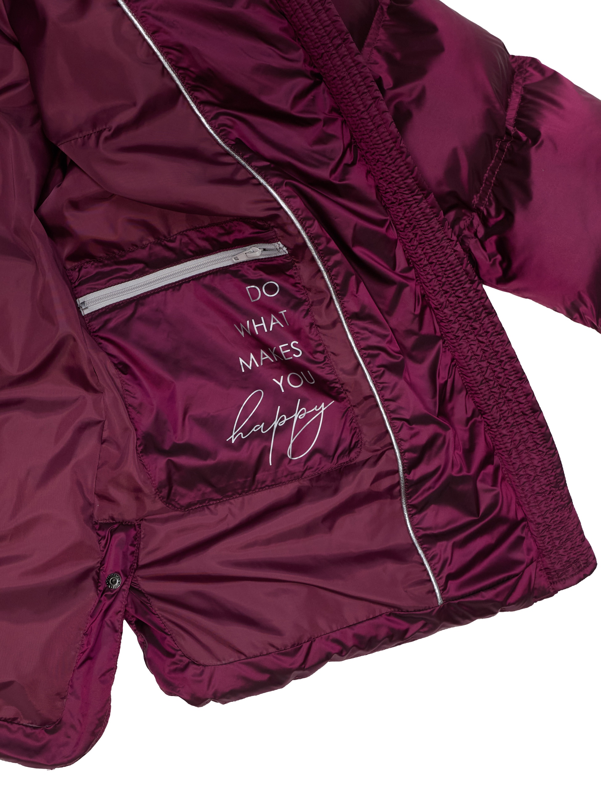 MANISA Steppjacke, mit Kapuze, mit Stehkragen, Kapuze und elastischem Ärmelsaum