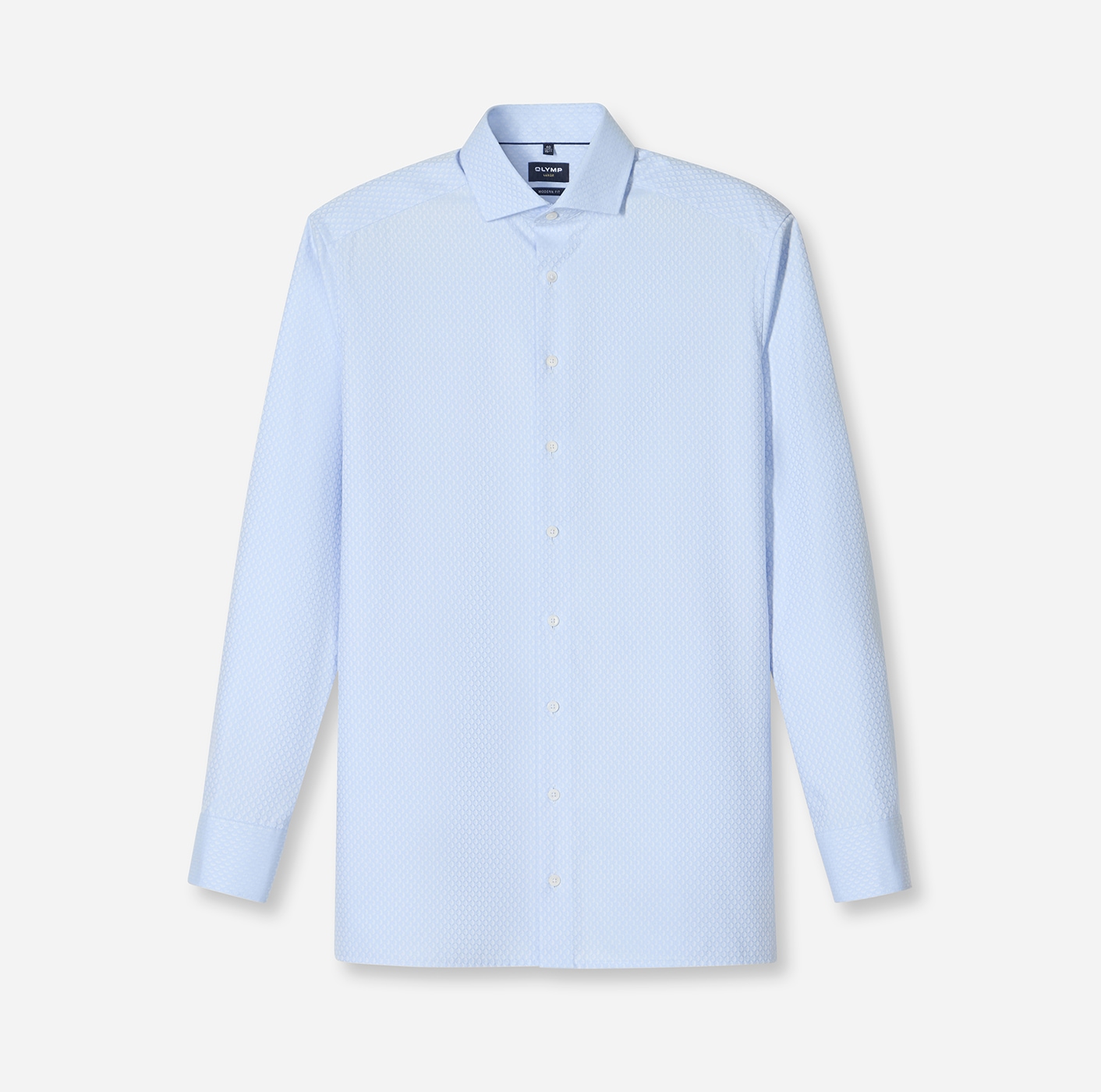 OLYMP Chemise à manches longues »Luxor modern fit« structure fine, chemise business, col Royal-Kent, coupe moderne