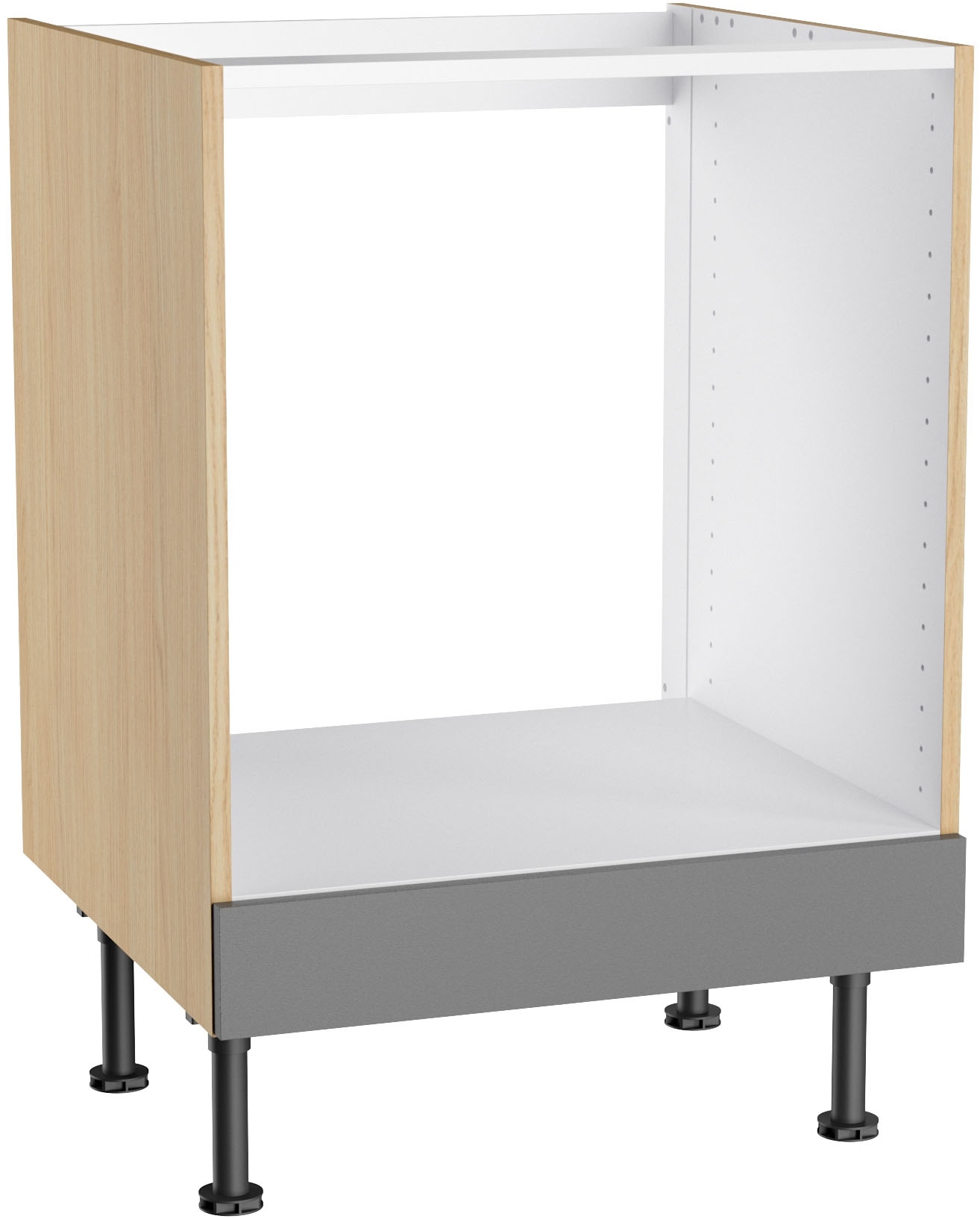 KOCHSTATION Armoire encastrée pour cuisinière »KS-Lucy« Largeur 60 cm, 1 panneau, pieds réglables en hauteur