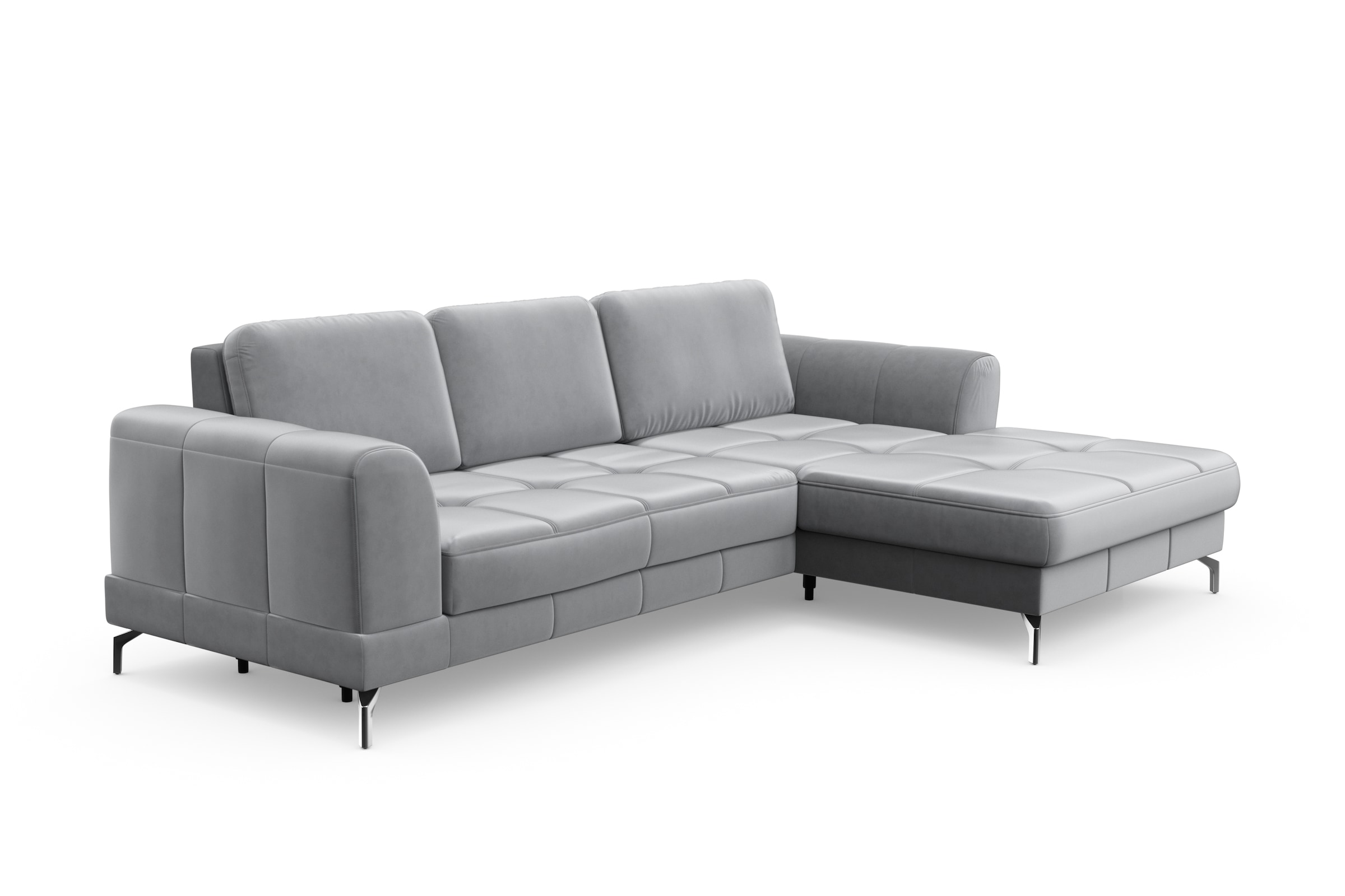 sit&more Ecksofa »Bendigo L-Form« inklusive Sitztiefenverstellung, Bodenfreiheit 12 cm, in 2 Fussfarben