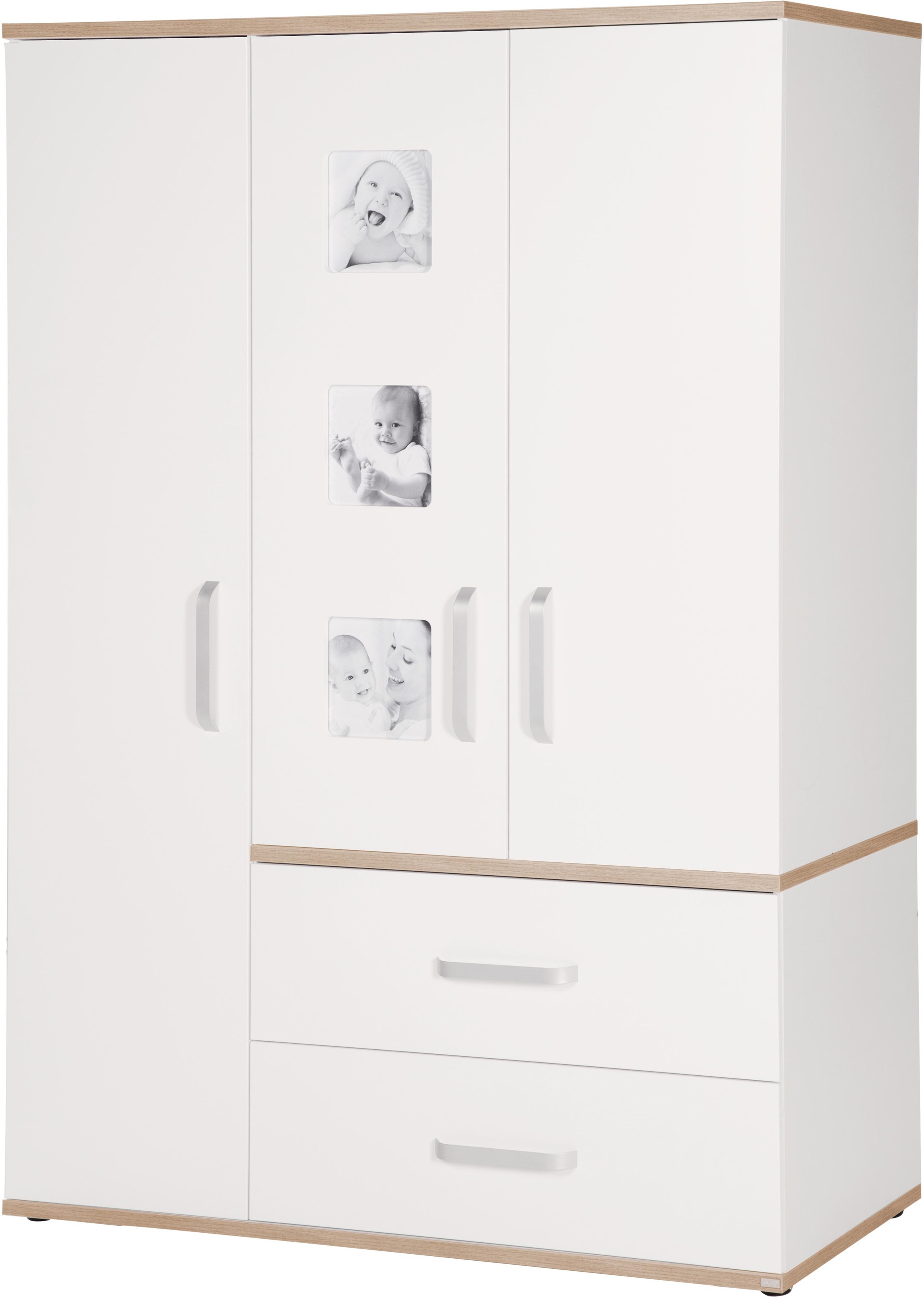Image of roba® Kinderkleiderschrank »Pia, 3-türig«, mit integrierten Bilderrahmen an den Türen bei Ackermann Versand Schweiz