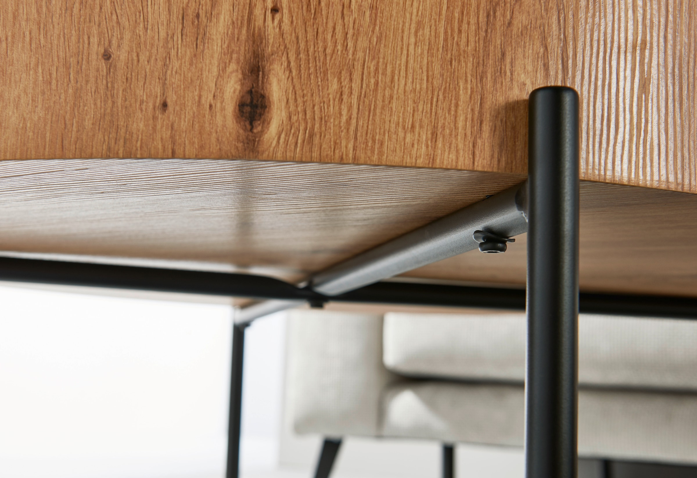 Stolkom Couchtisch »Antonia Couchtisch Ø/H 80x42 cm« 1 Stk. tlg. Durchmesser 80, 4-Fuss Metallgestell