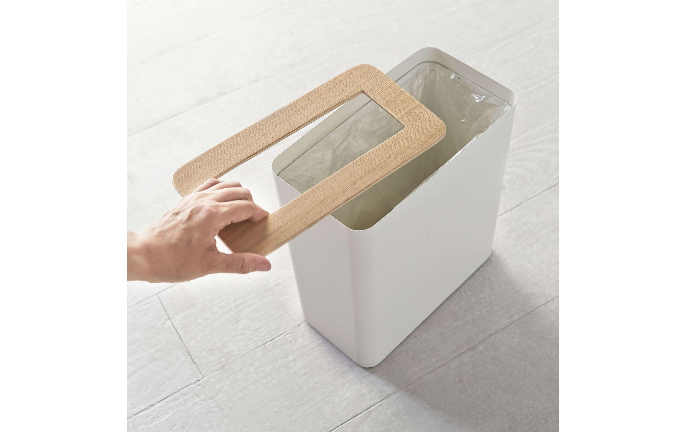 Yamazaki Mülleimer »RIN 10 l«, Holzart: Eiche (USA)