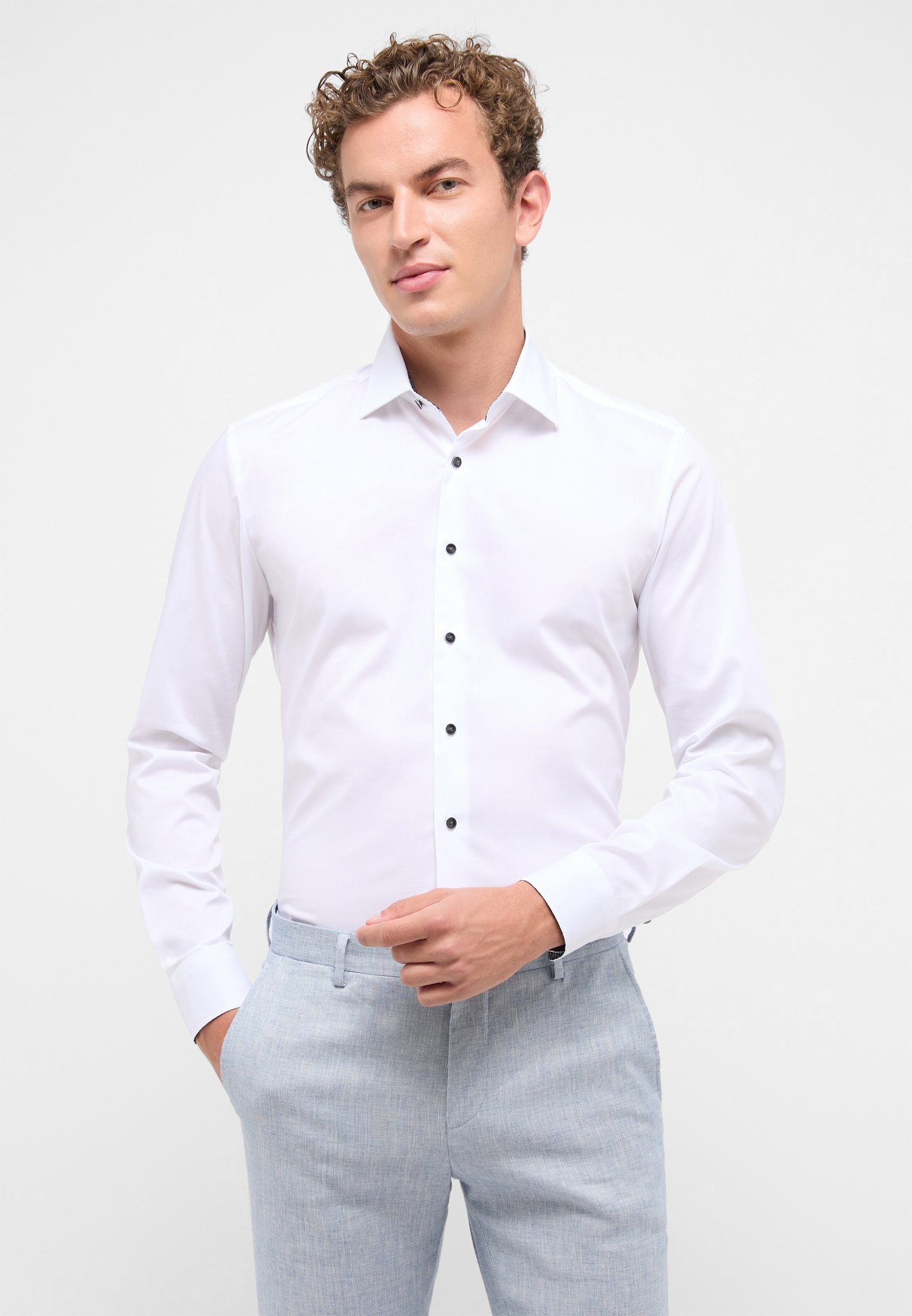 Image of Eterna Langarmhemd "SLIM FIT"