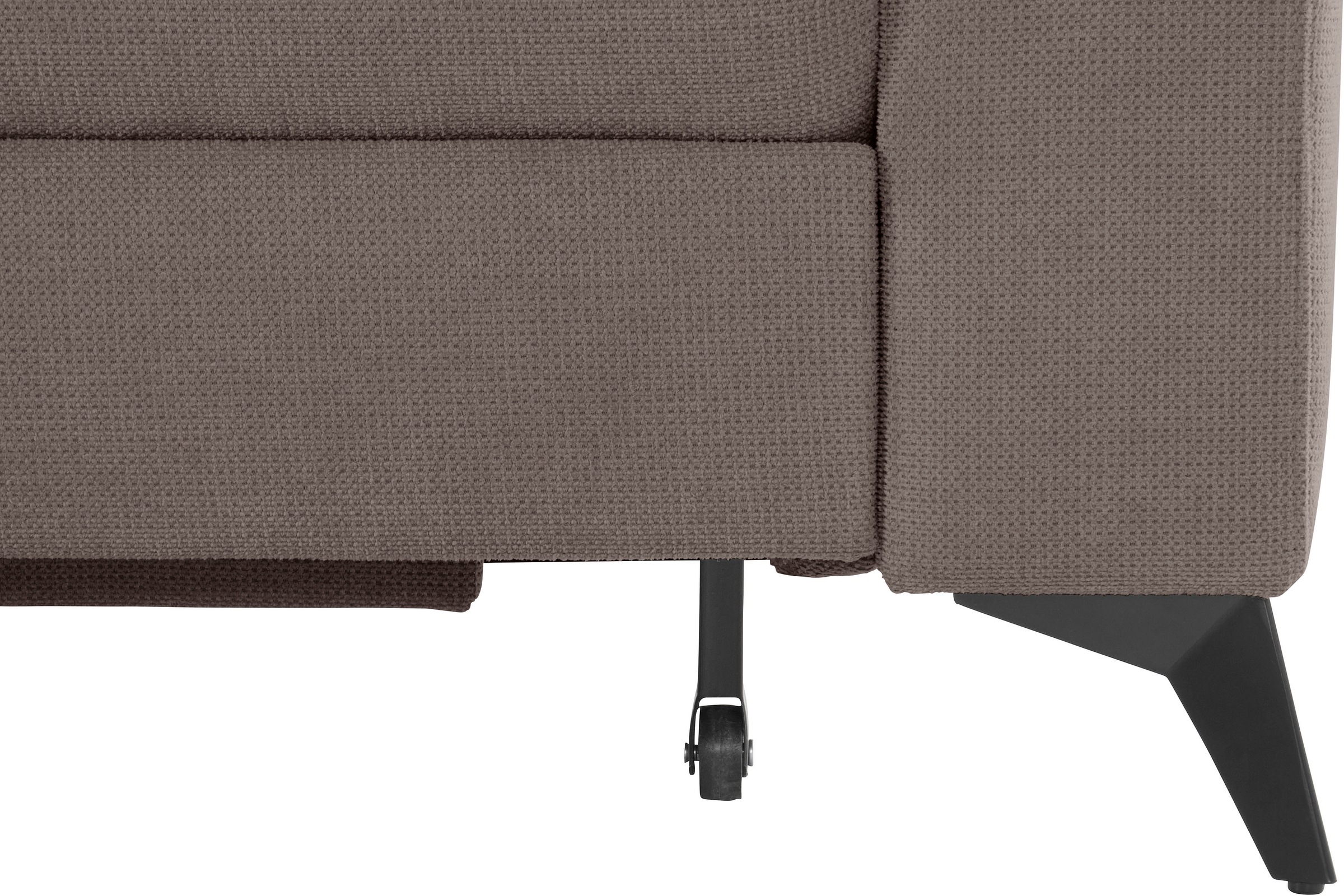 Places of Style Ecksofa »Lolland L-Form«, Wahlweise mit Bettfunktion und Bettkasten, Federkern