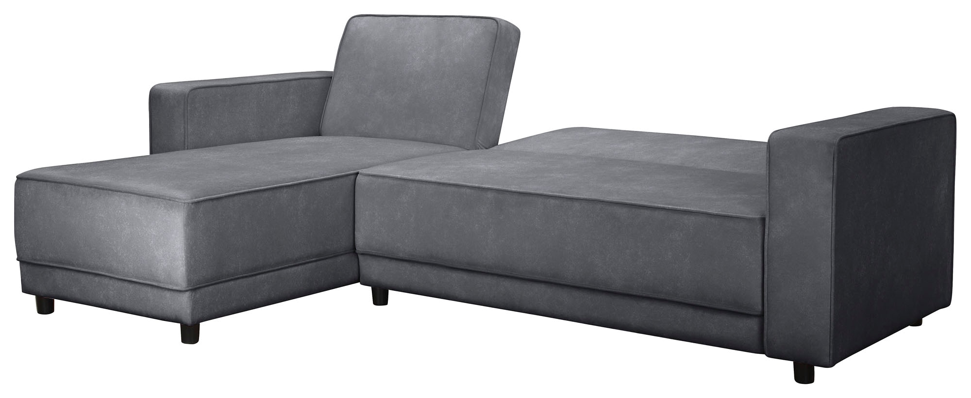 Dorel Home Ecksofa »Allie Schlafsofa 230 cm mit Relaxfunktion in der Rückenlehne« Schlaffunktion (108/194,5cm), trendiger Cord o. pflegeleichter Velours