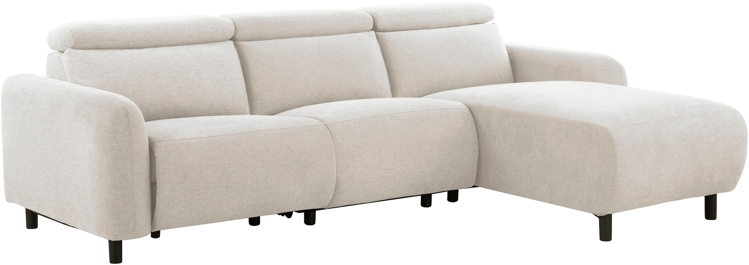 GOODproduct Ecksofa »SKAANE Struktur, L-Form, 274 cm, manuelle/elektrische Relaxfunktion,« 274 cm, mit Kopfteilverstellung und man. oder elektr. Relaxfunktion
