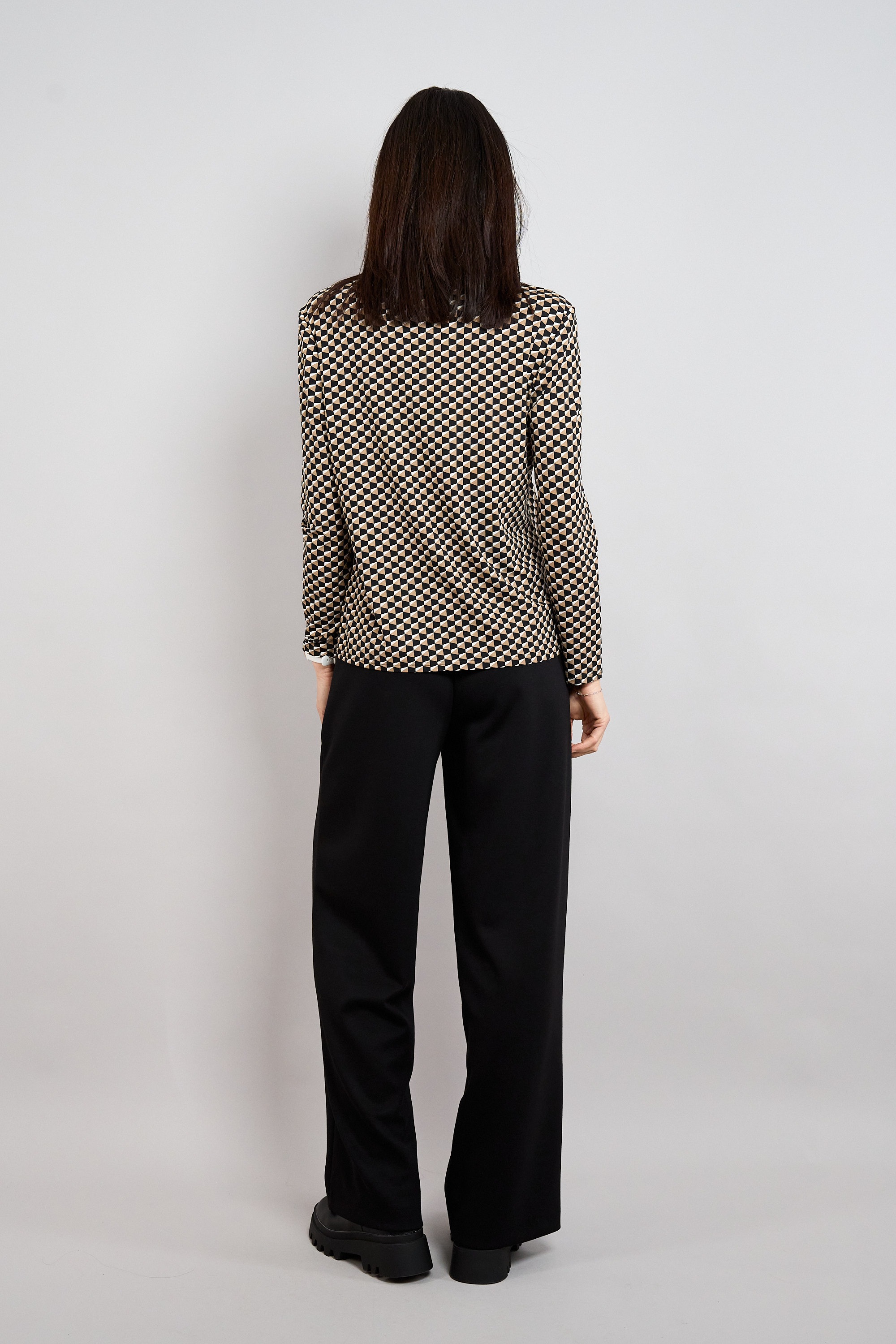 Seidel Moden Langarmshirt Langarmshirt mit Minimalprint - MADE IN GERMANY