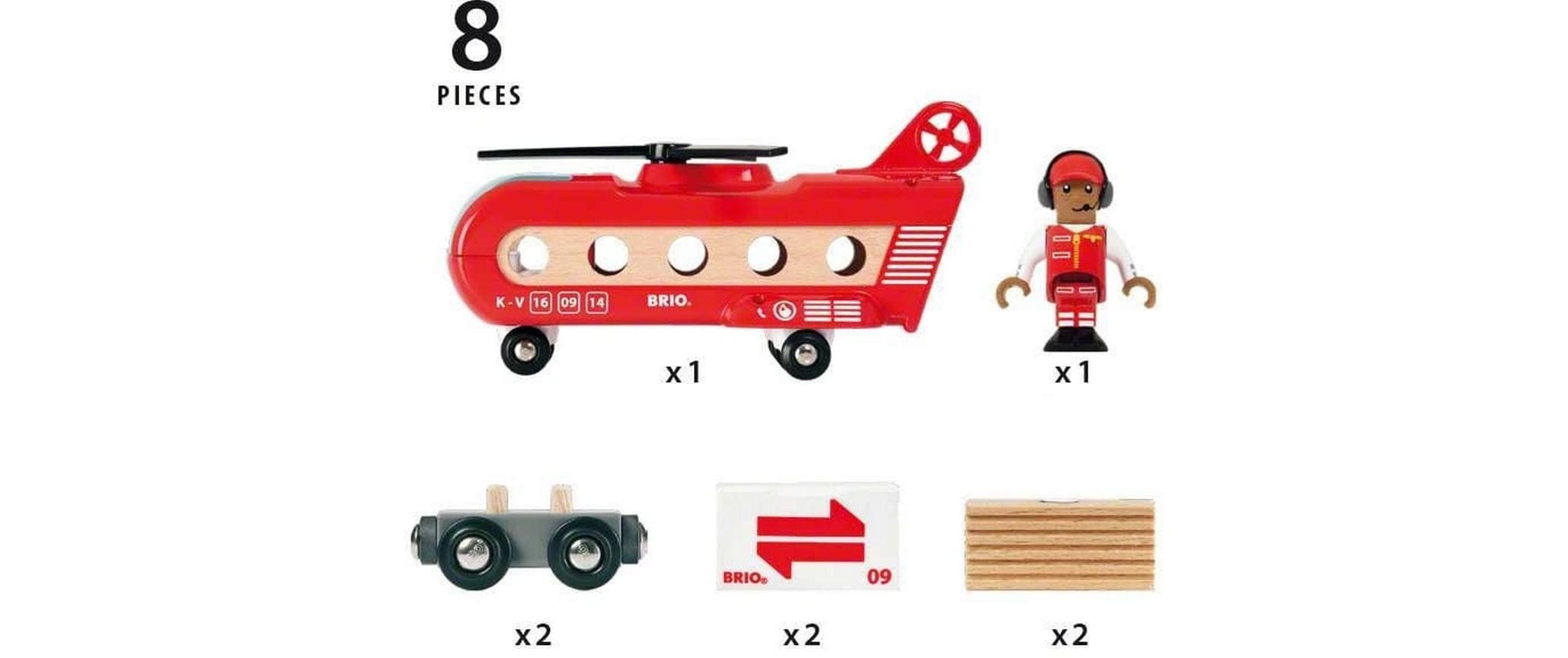 BRIO® Hélicoptère jouet »BRIO Eisenbahn-Transporthubschrauber«