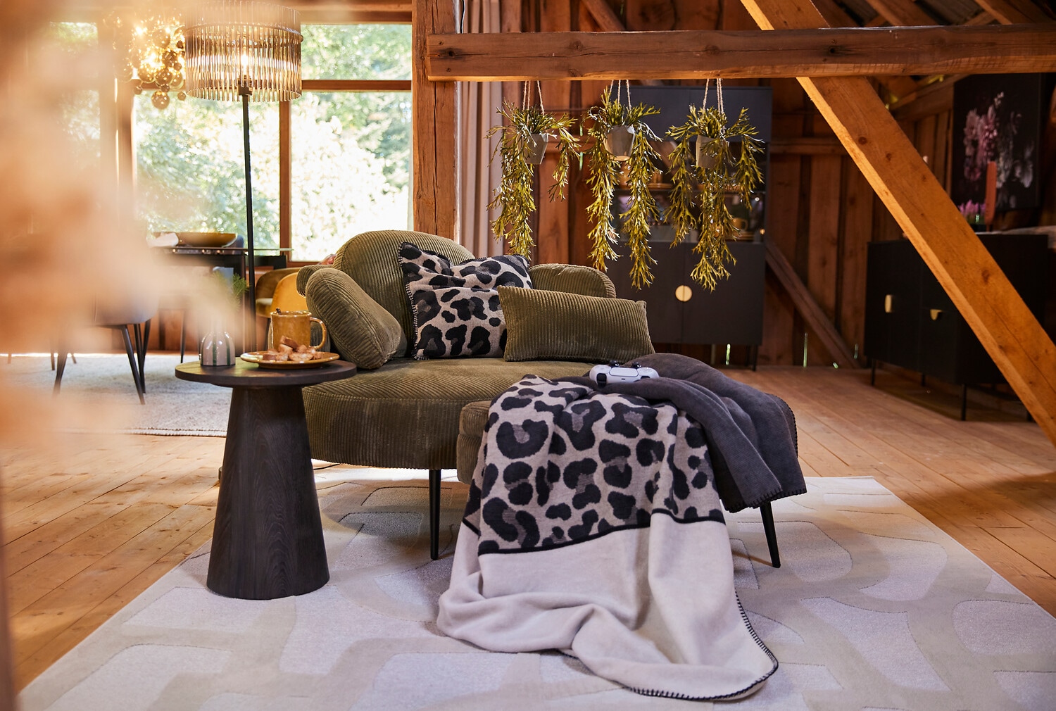 Biederlack Coussin décoratif »Leo Part« dans le design léopard tendance