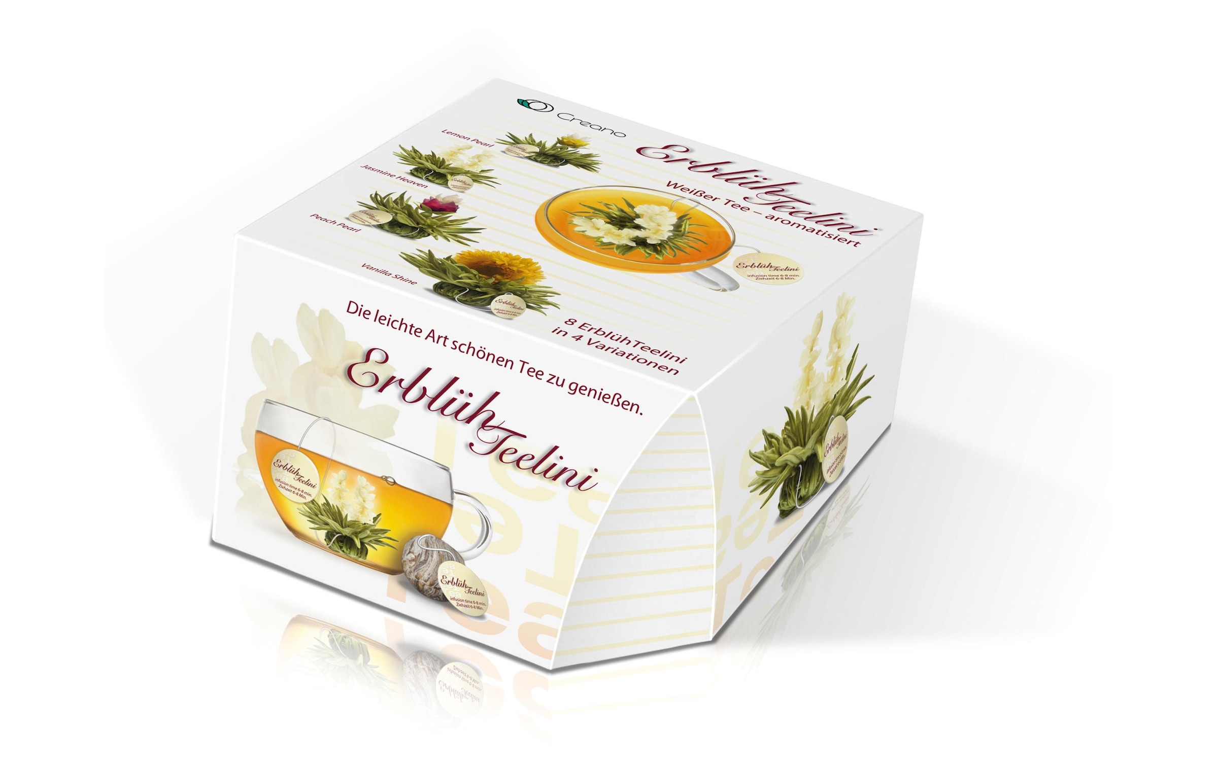 Creano Teeglas »Erblühteelini 200 ml«, (1 tlg.)