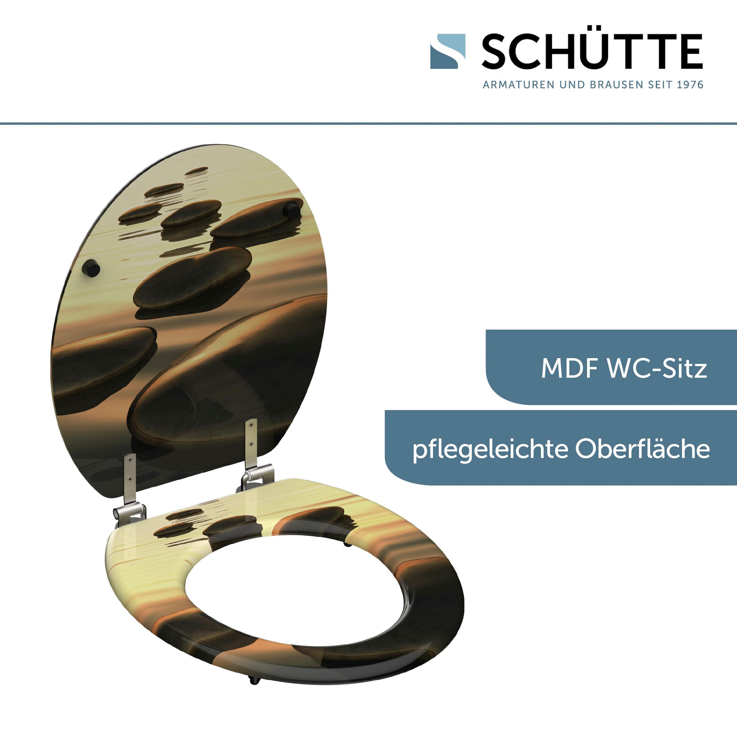 Schütte WC-Sitz »Sea Stone« MDF-Holzkern